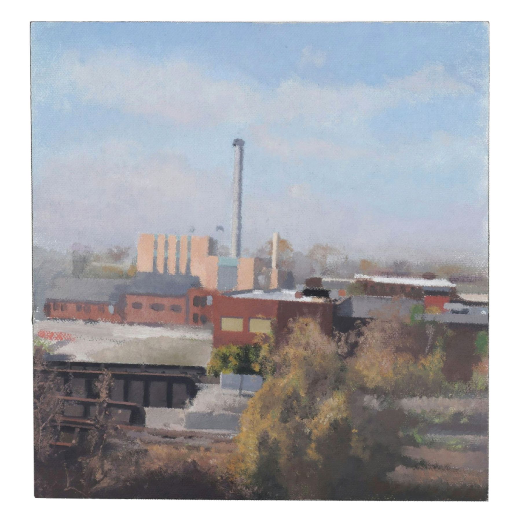 Matthew Krone Landscape Oil Painting "Window Study II", 2000