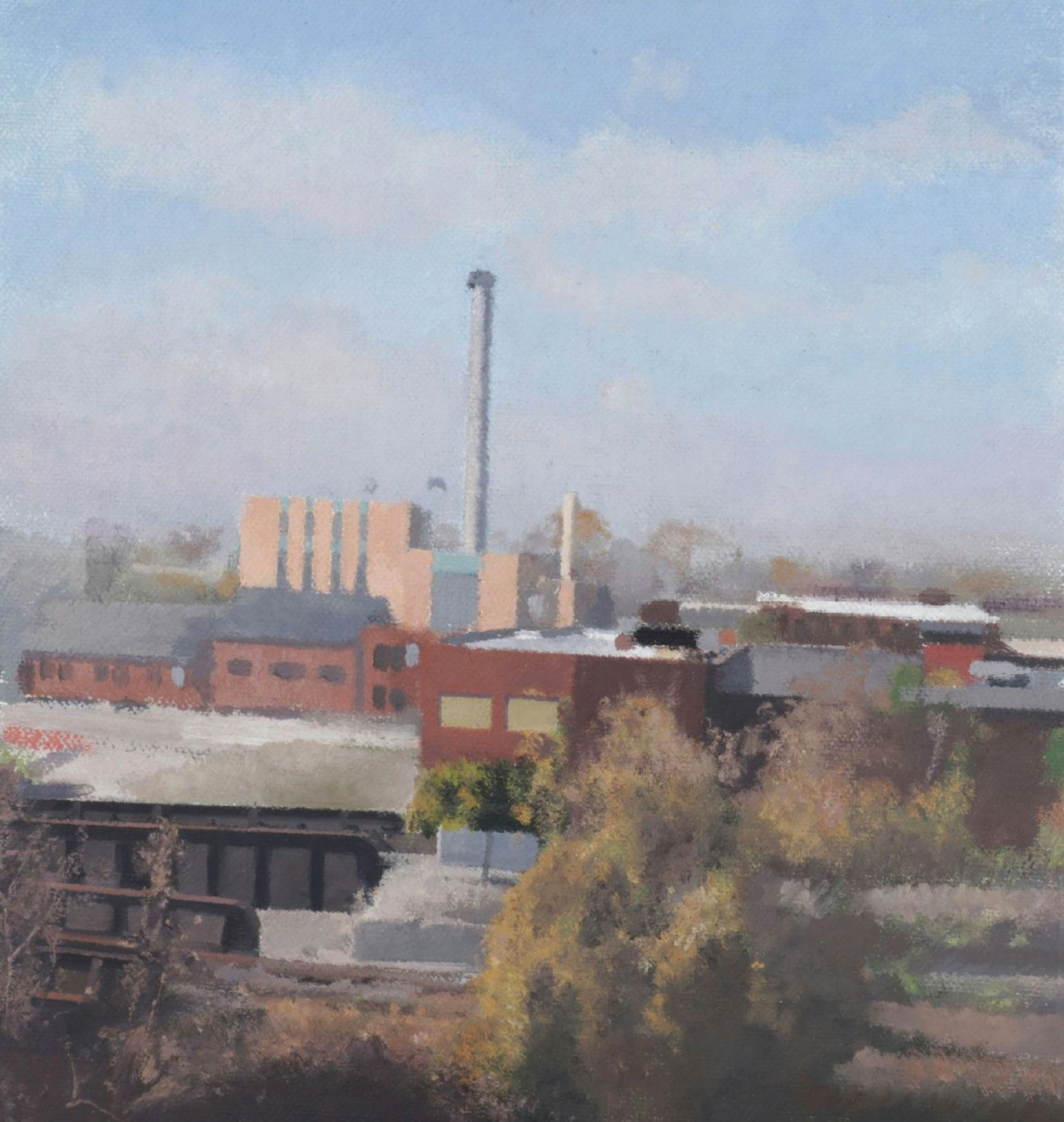 Matthew Krone Landscape Oil Painting "Window Study II", 2000