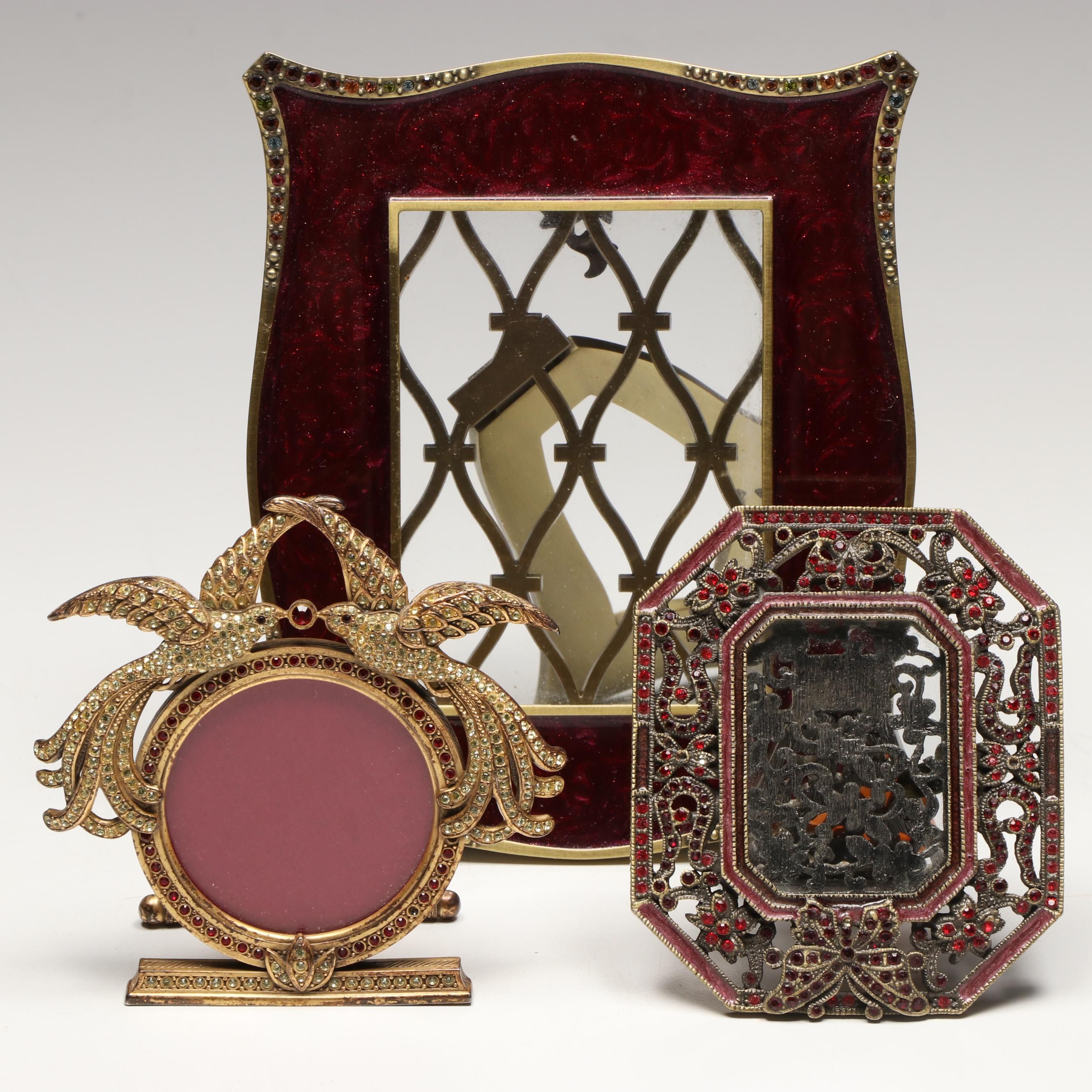 Jay Strongwater Jeweled and Enameled Picture Frames