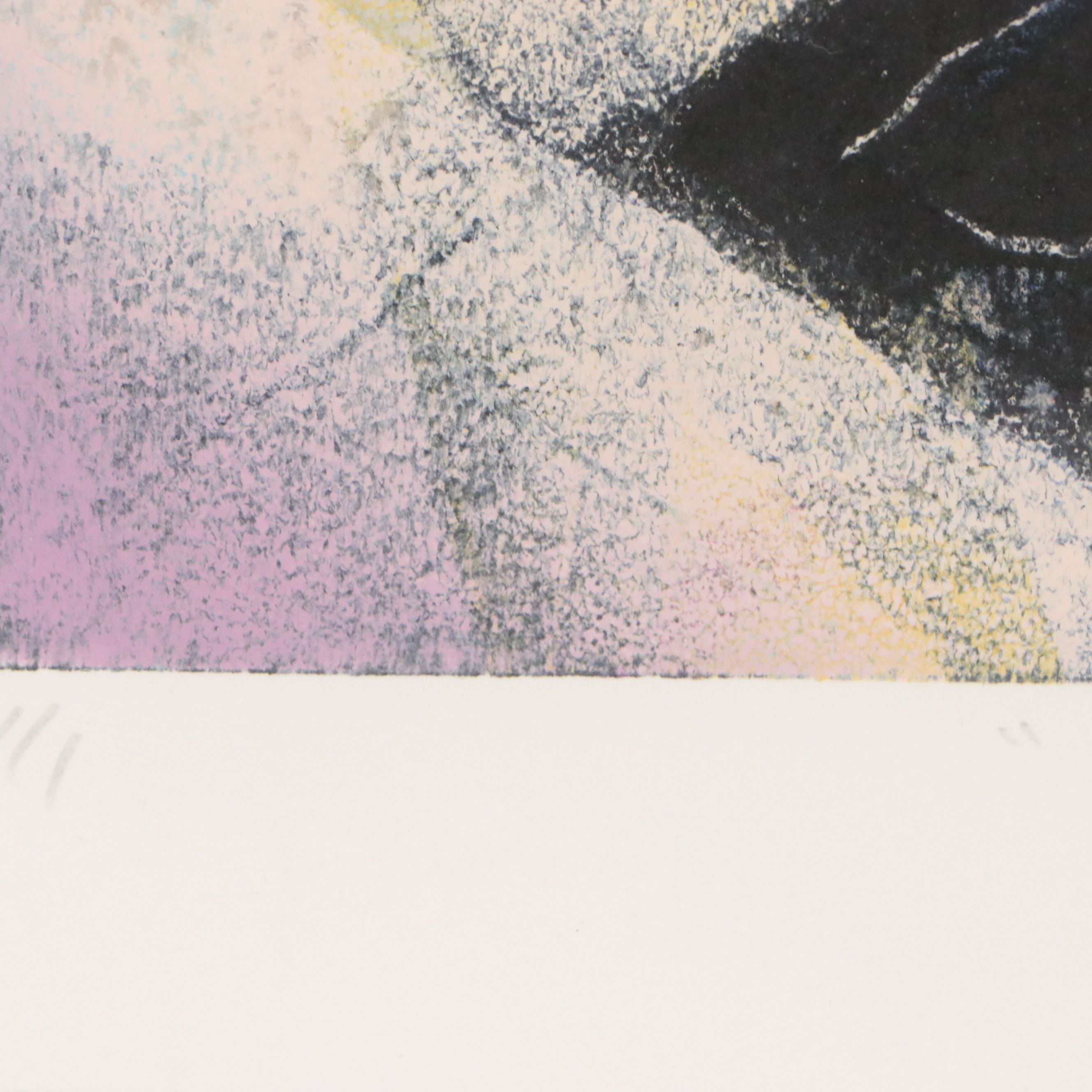 Monoprint Abstract Diptych "Enjoy," 1989