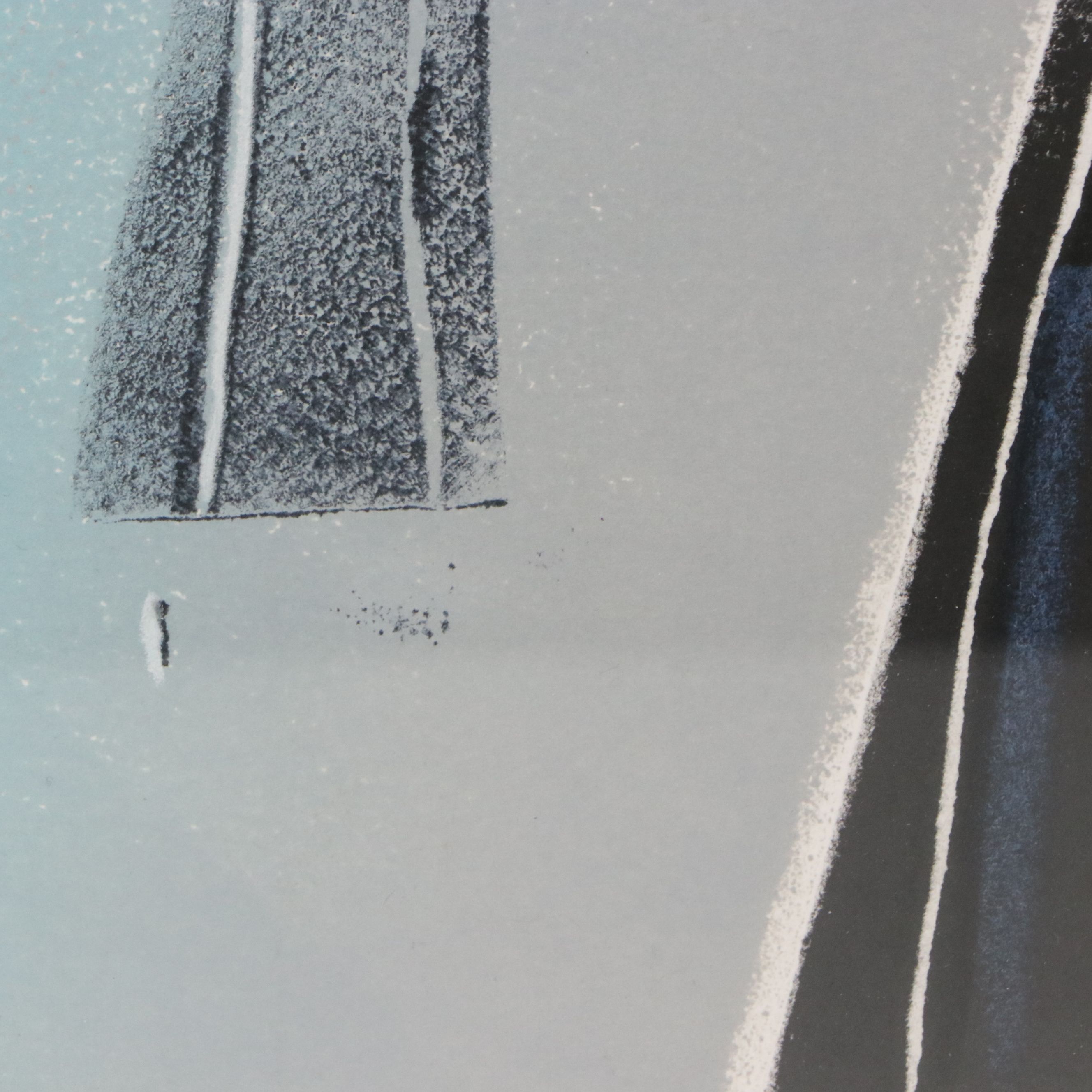 Monoprint Abstract Diptych "Enjoy," 1989