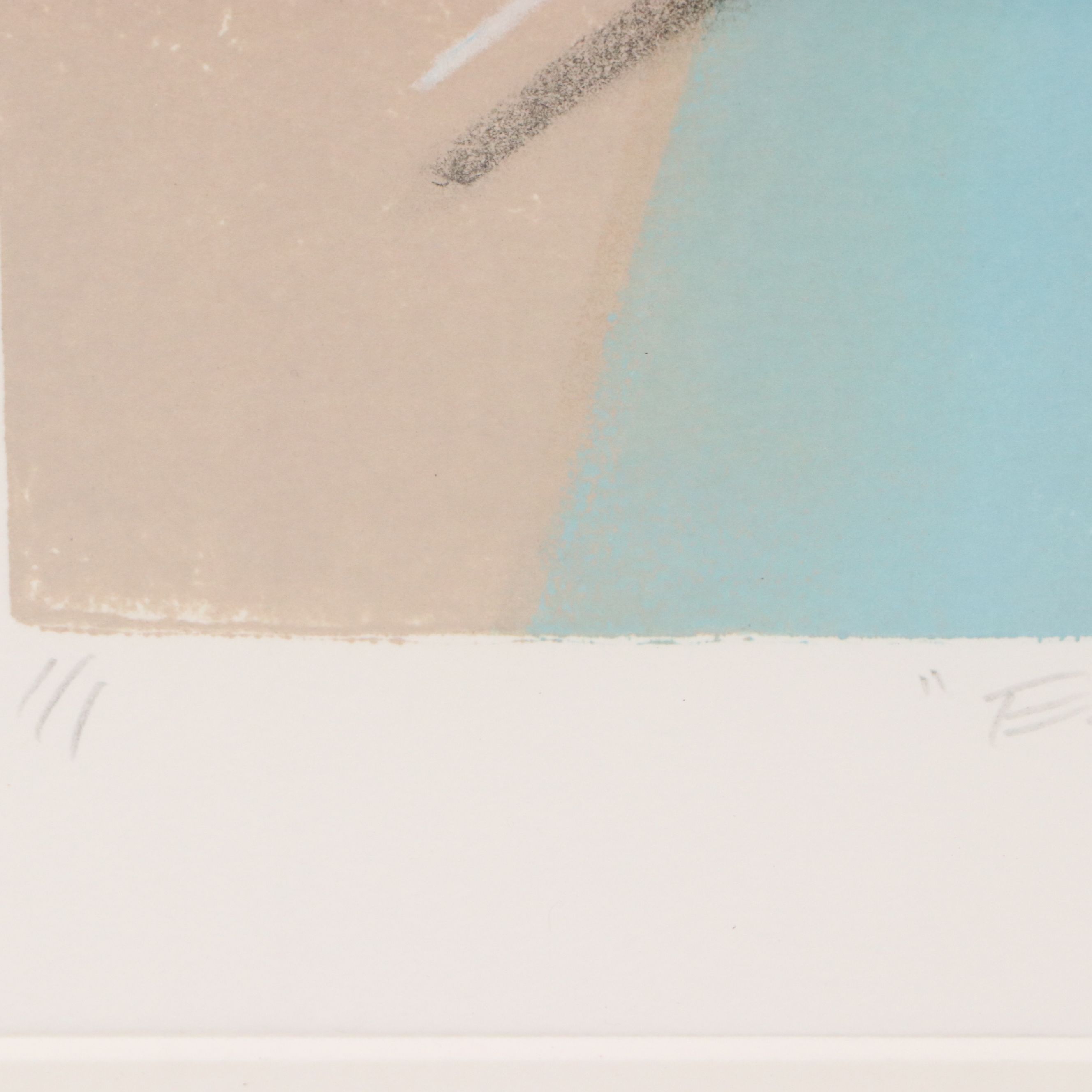 Monoprint Abstract Diptych "Enjoy," 1989