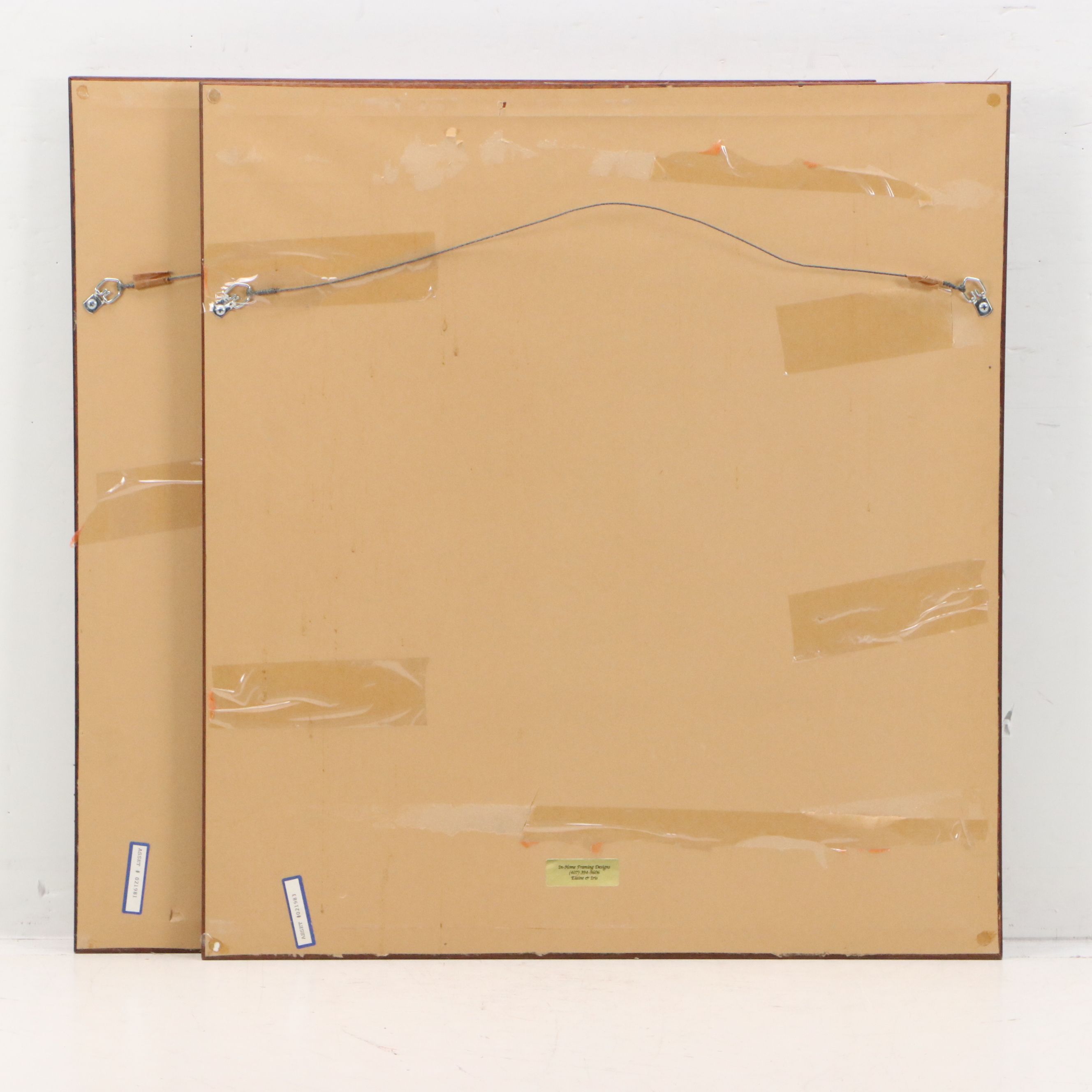 Monoprint Abstract Diptych "Enjoy," 1989