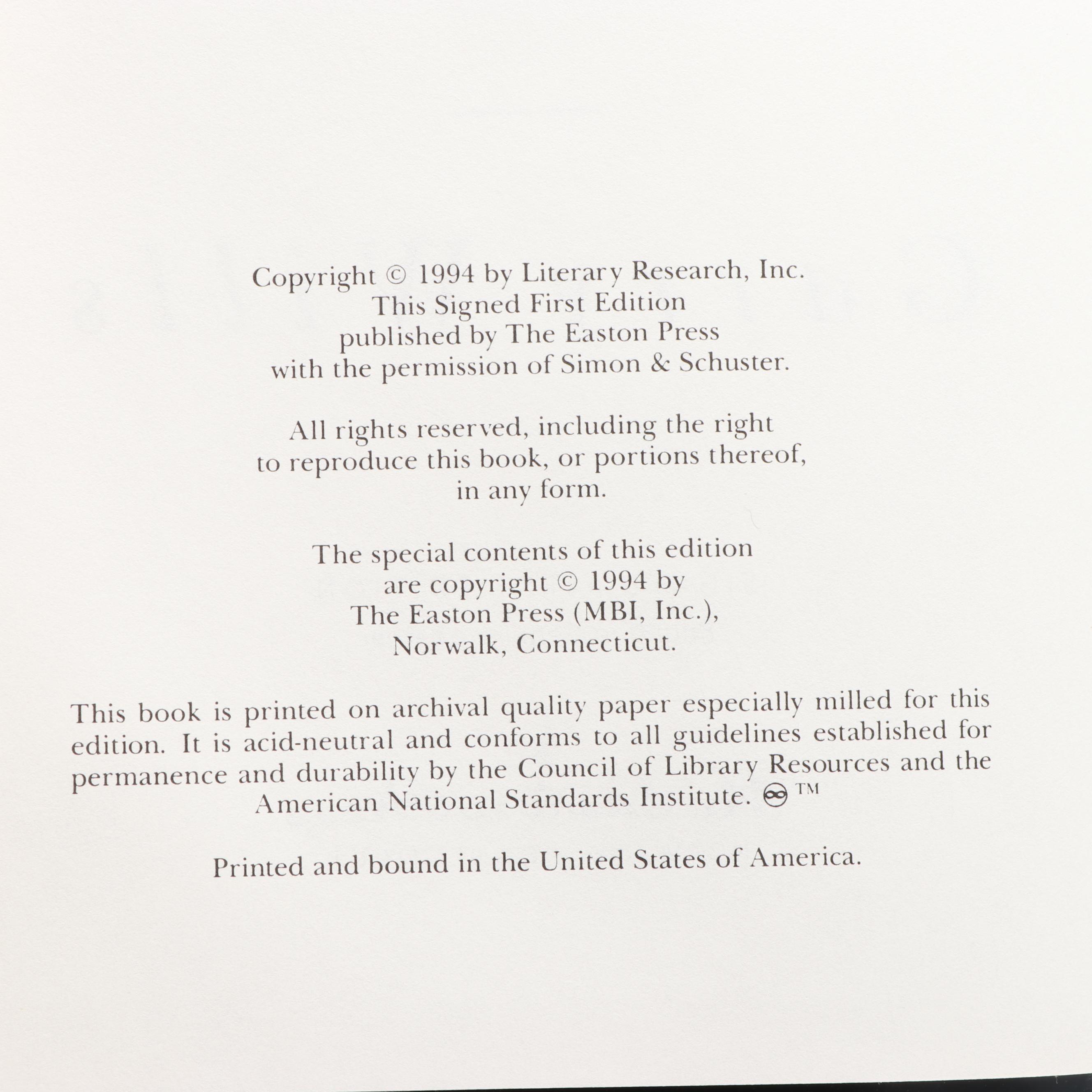 Signed First Edition "The Kitchen God's Wife" by Amy Tan and More