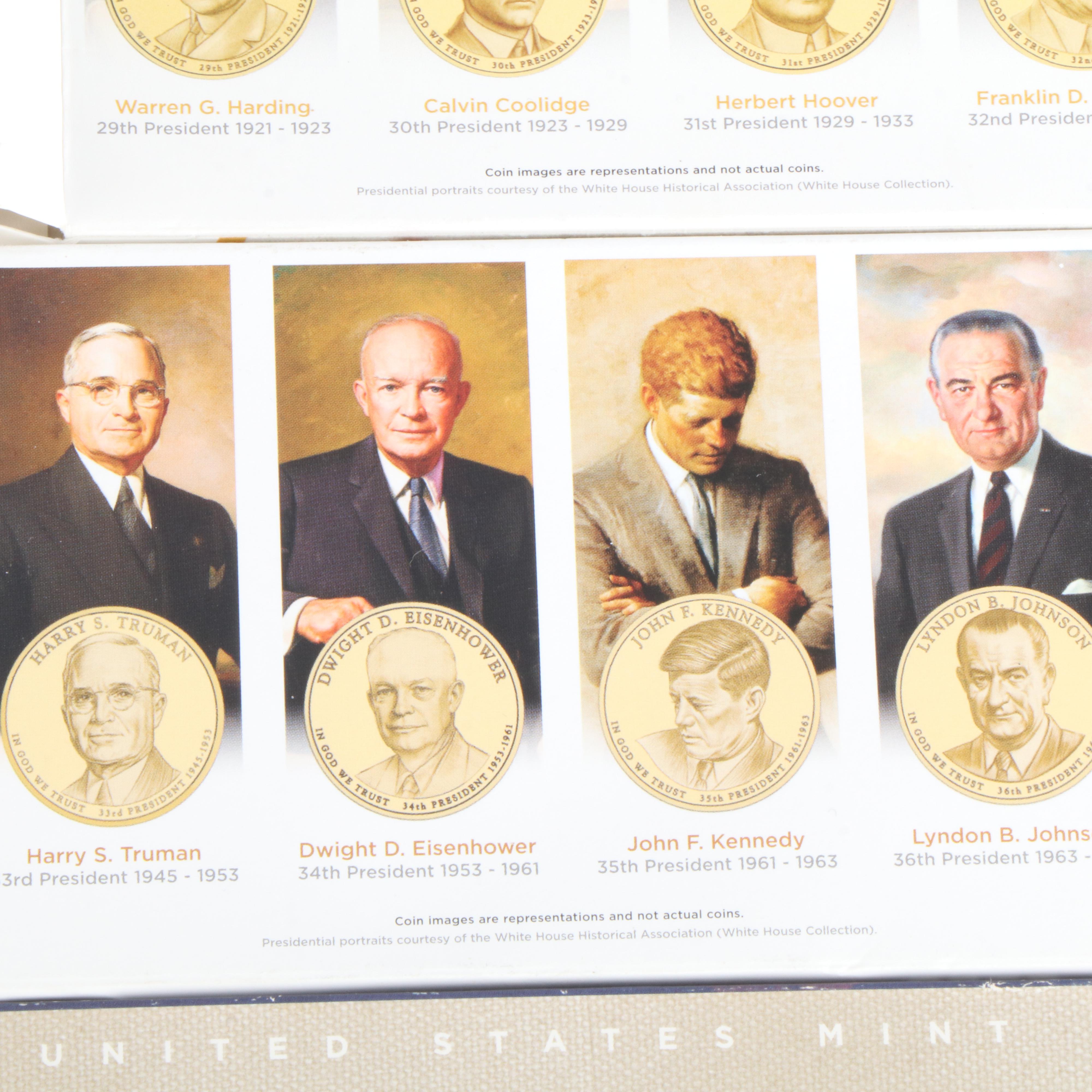 Collection of U.S. Proof Sets and Presidential Dollars