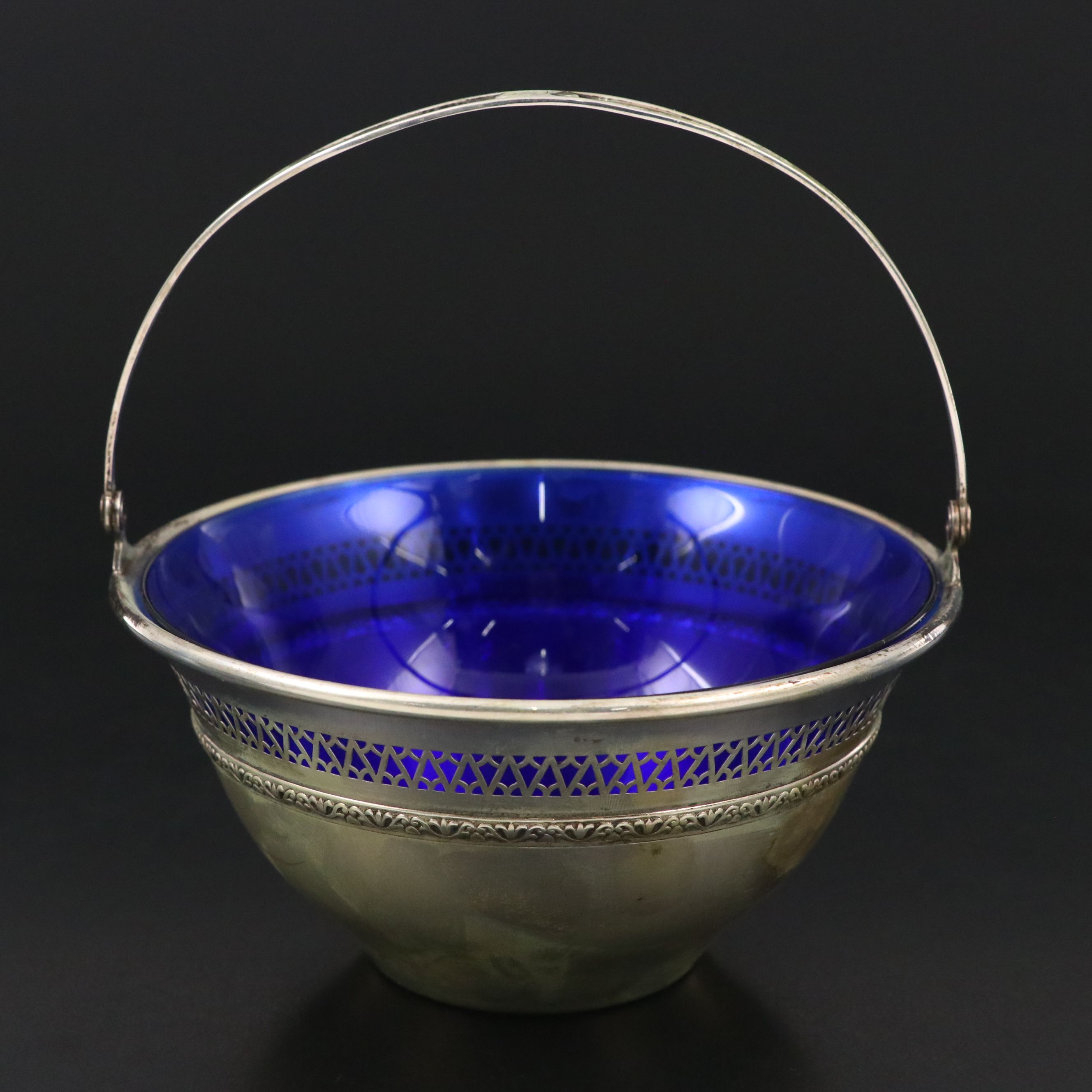 American Sterling Silver Salt Spoons and Sugar Bowl with English Salt Cellars