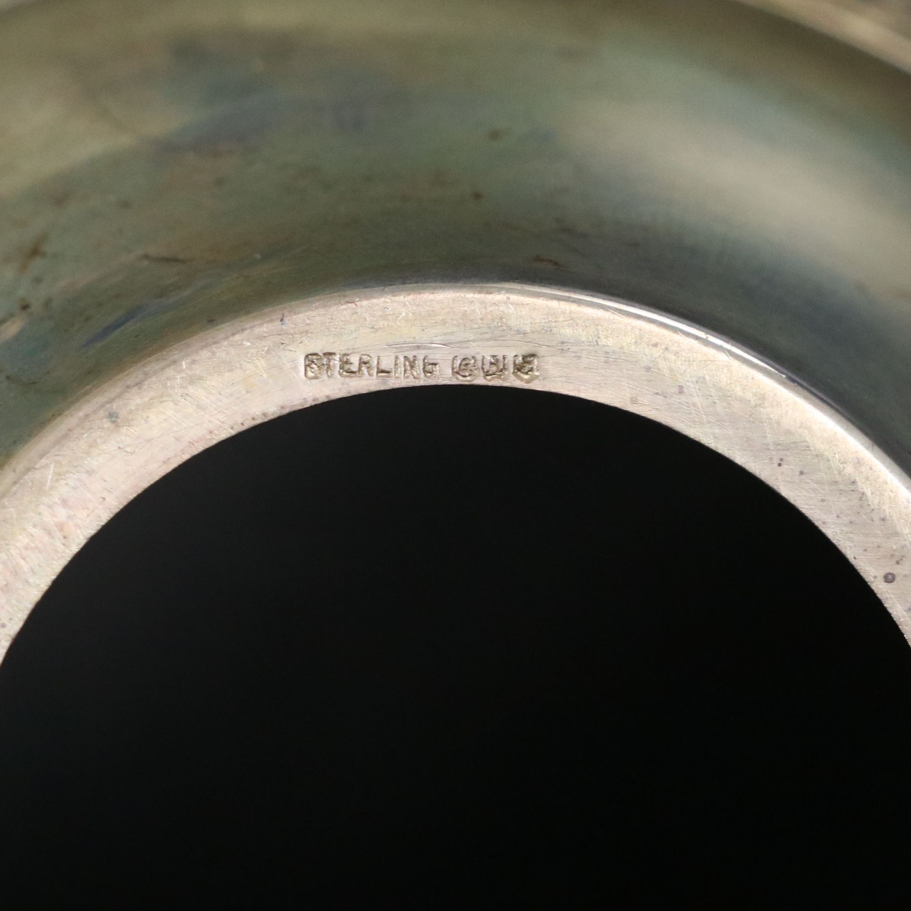 American Sterling Silver Salt Spoons and Sugar Bowl with English Salt Cellars