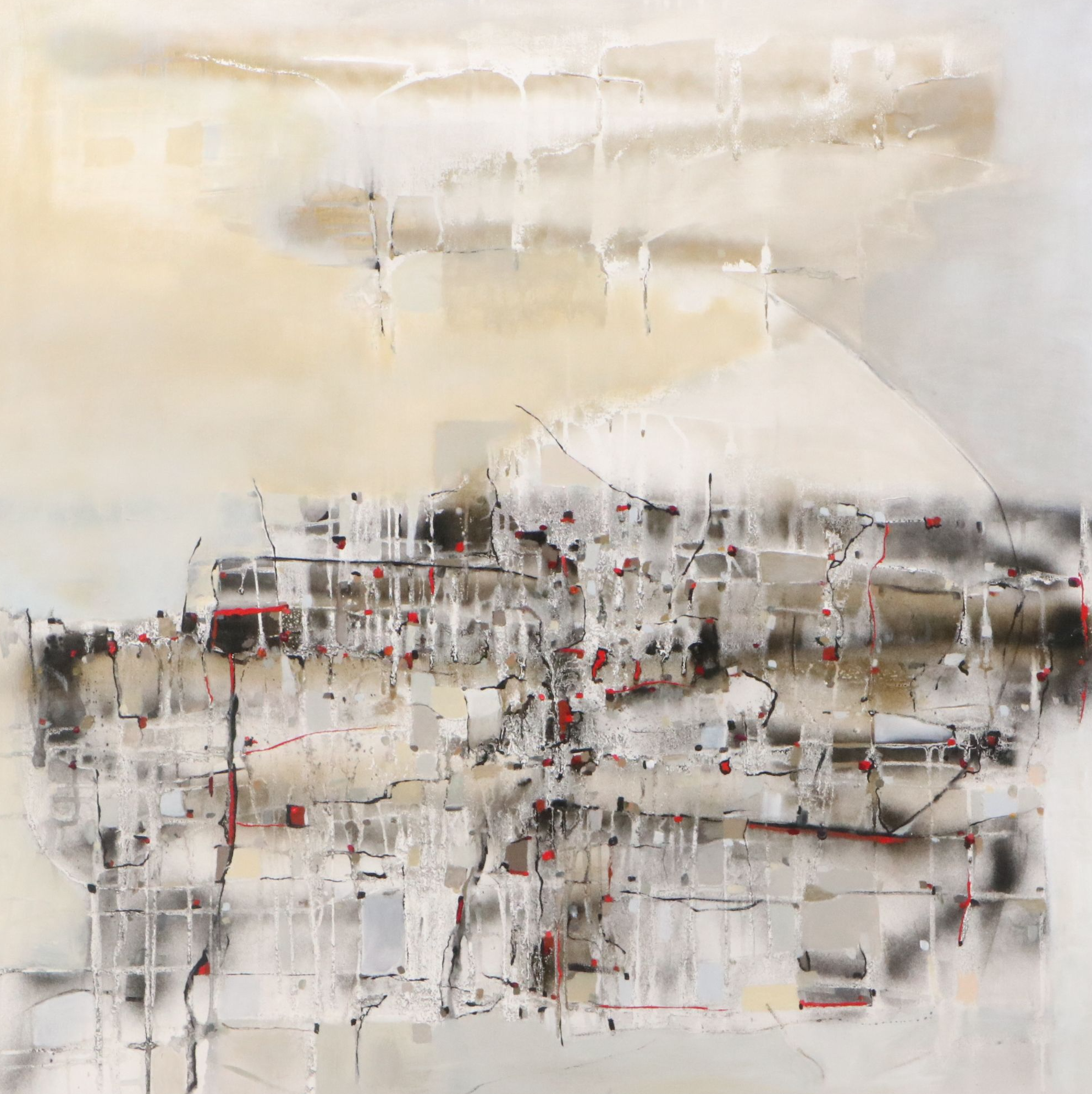 Betina Levin Abstract Oil Painting, 2007