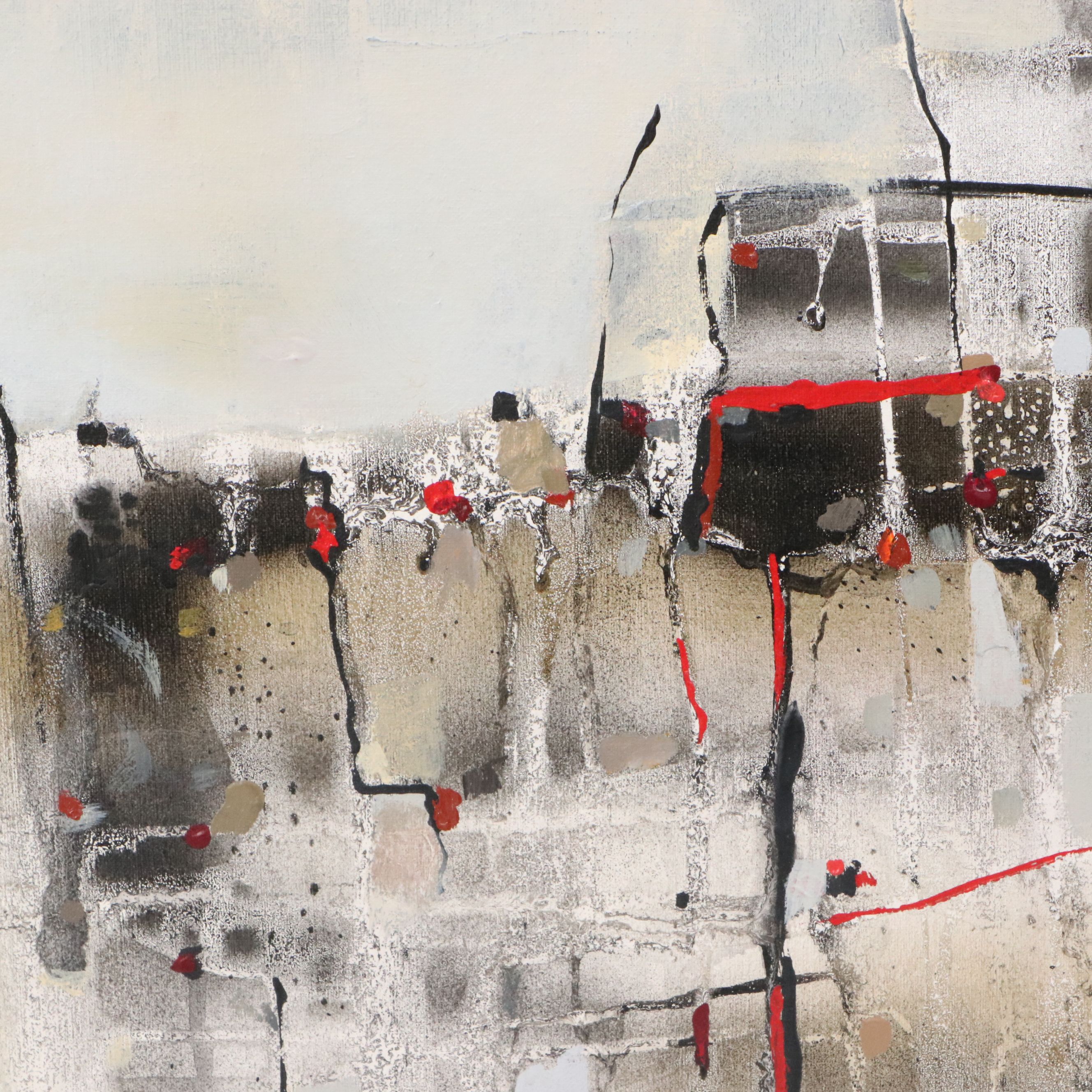 Betina Levin Abstract Oil Painting, 2007