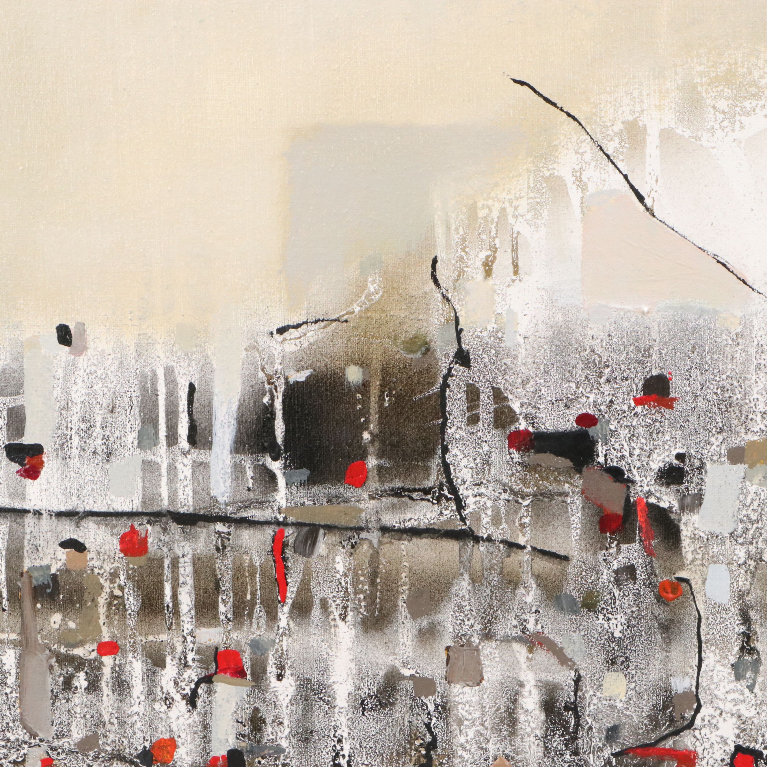 Betina Levin Abstract Oil Painting, 2007