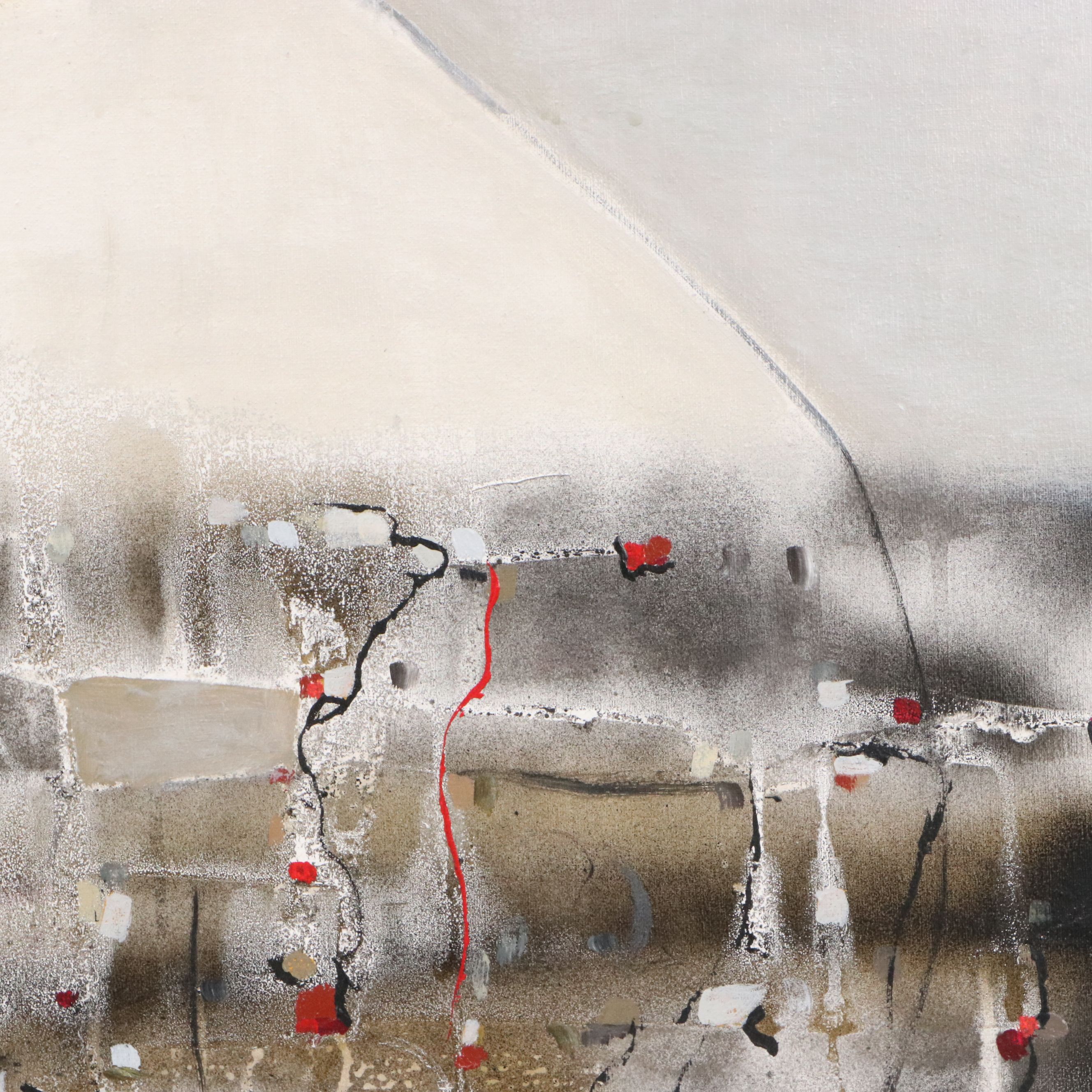 Betina Levin Abstract Oil Painting, 2007