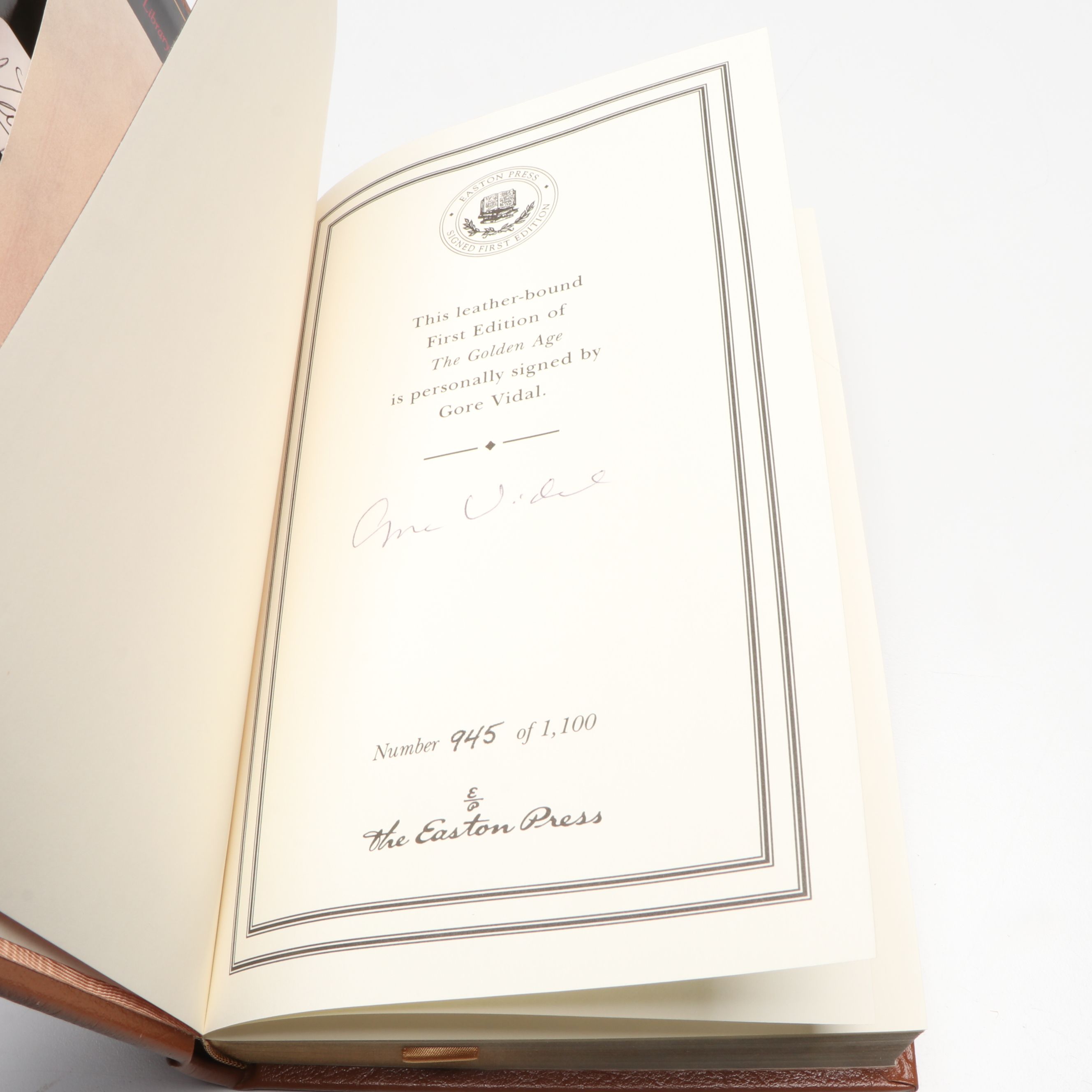 Signed First Edition "The Golden Age" by Gore Vidal and More Books
