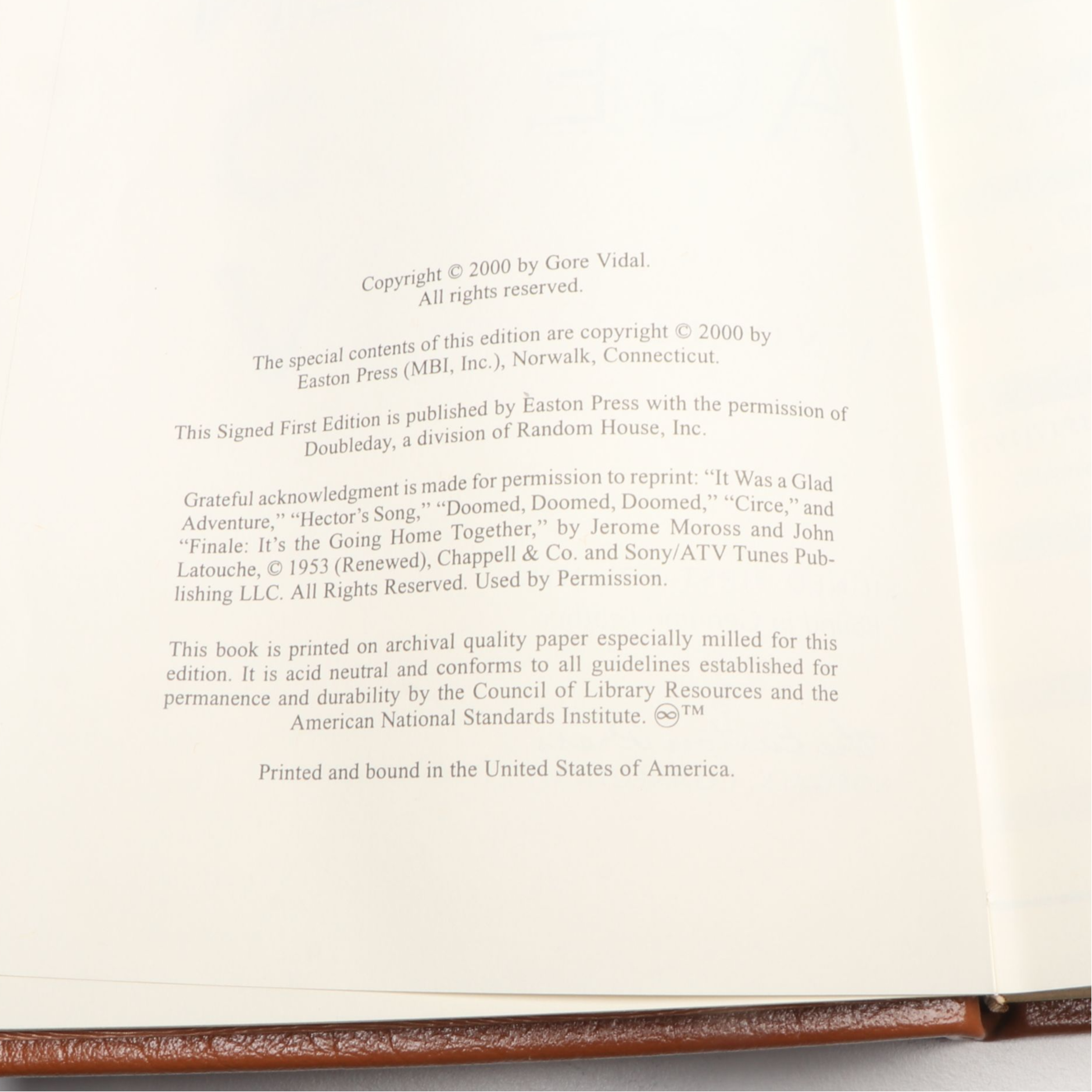 Signed First Edition "The Golden Age" by Gore Vidal and More Books