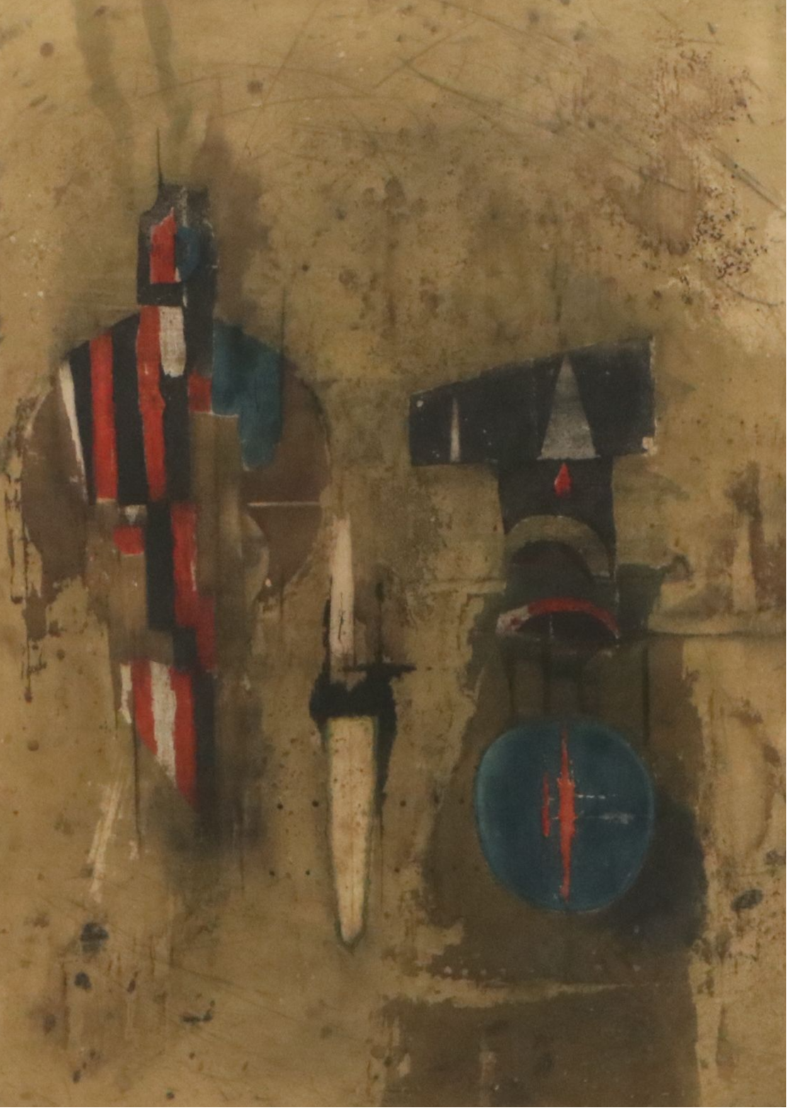 Johnny Friedlaender Etching with Aquatint "Hommage," Circa 1965