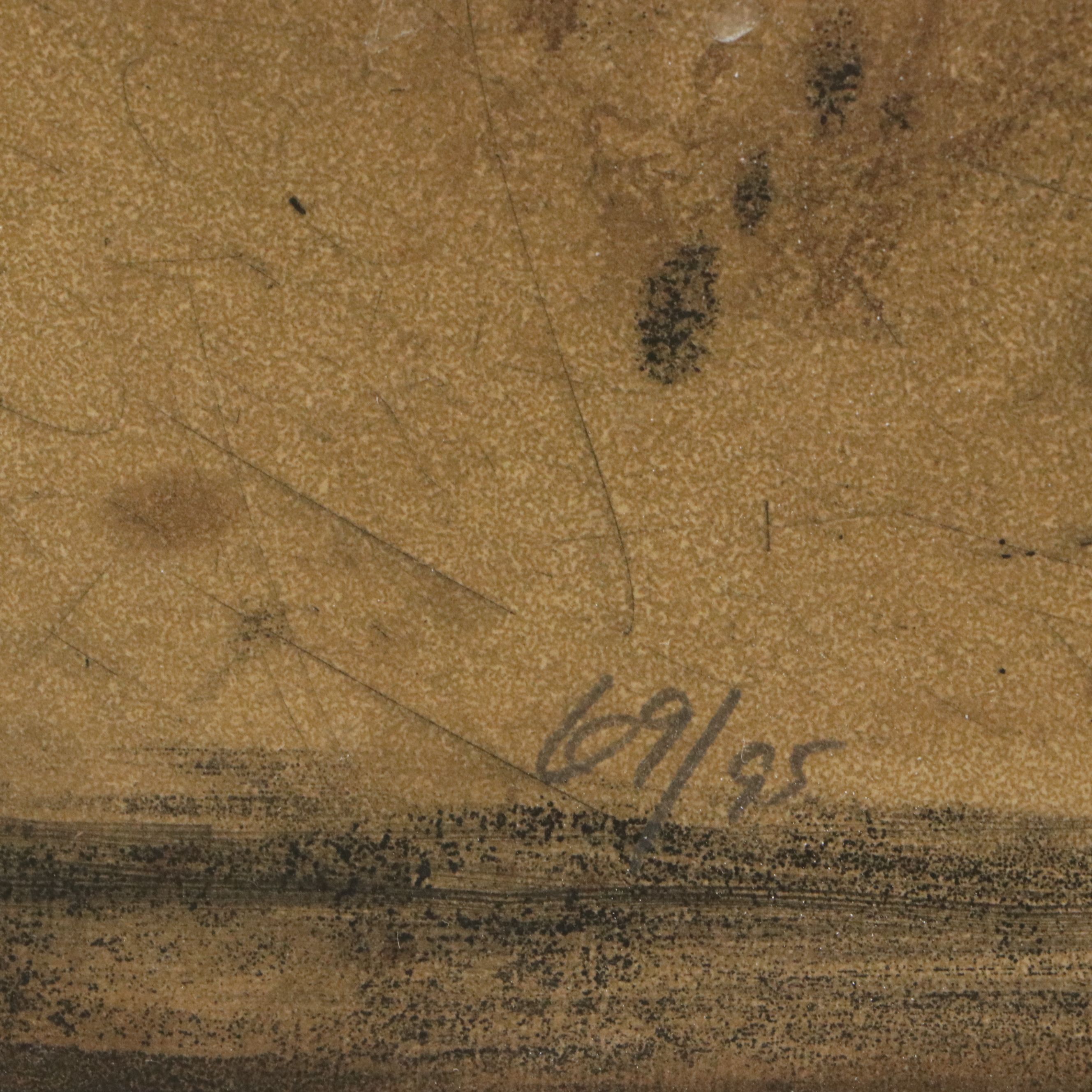 Johnny Friedlaender Etching with Aquatint "Hommage," Circa 1965