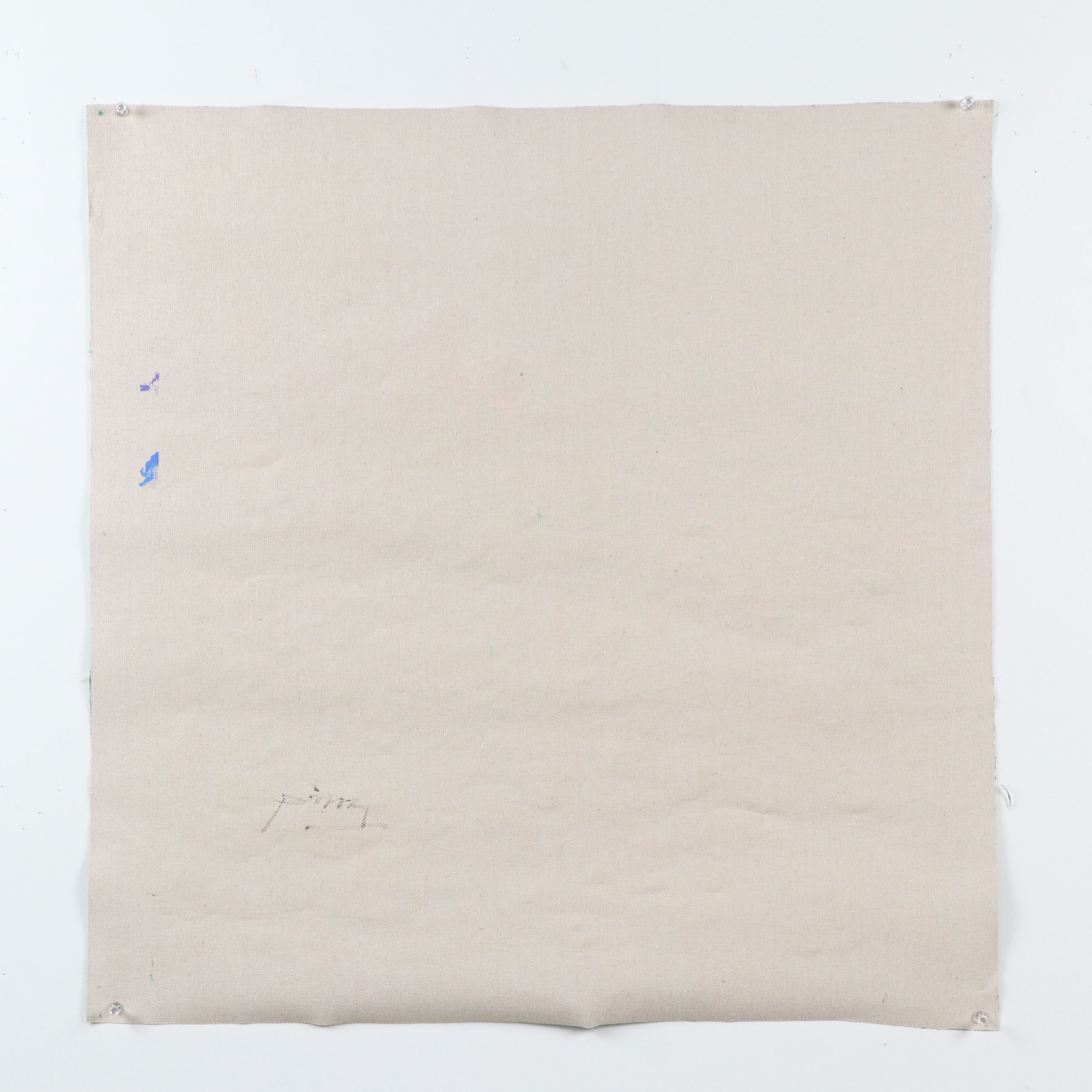 Ping Impasto Acrylic Painting of Field of Flowers, 21st Century