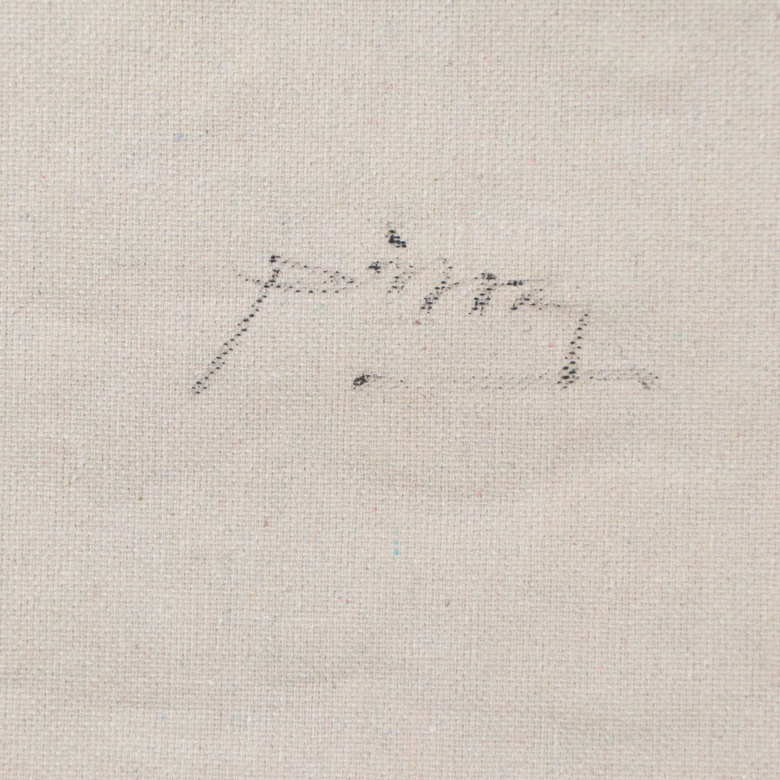 Ping Impasto Acrylic Painting of Field of Flowers, 21st Century