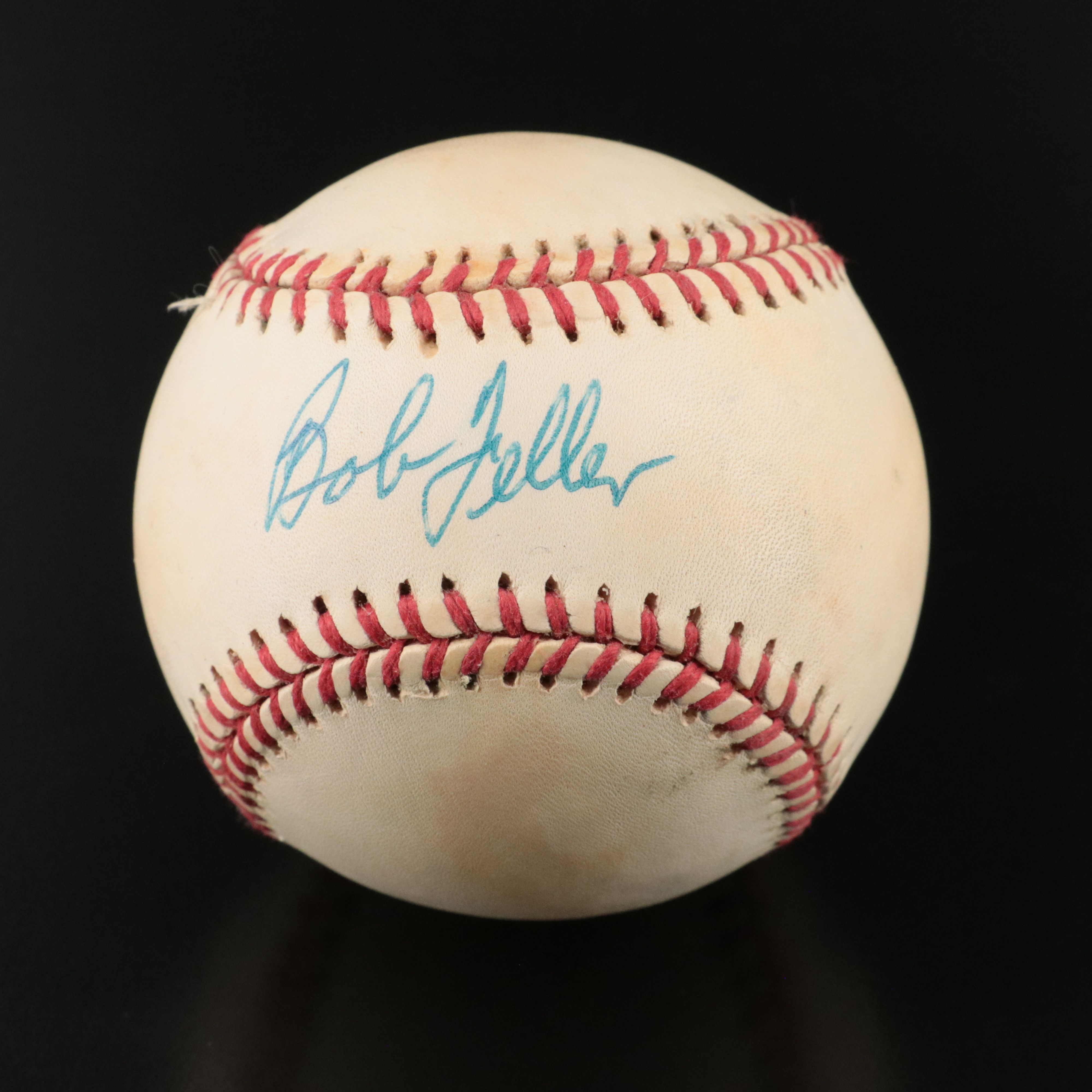 Bob Feller and Robin Roberts Signed Rawlings Official American League Baseballs