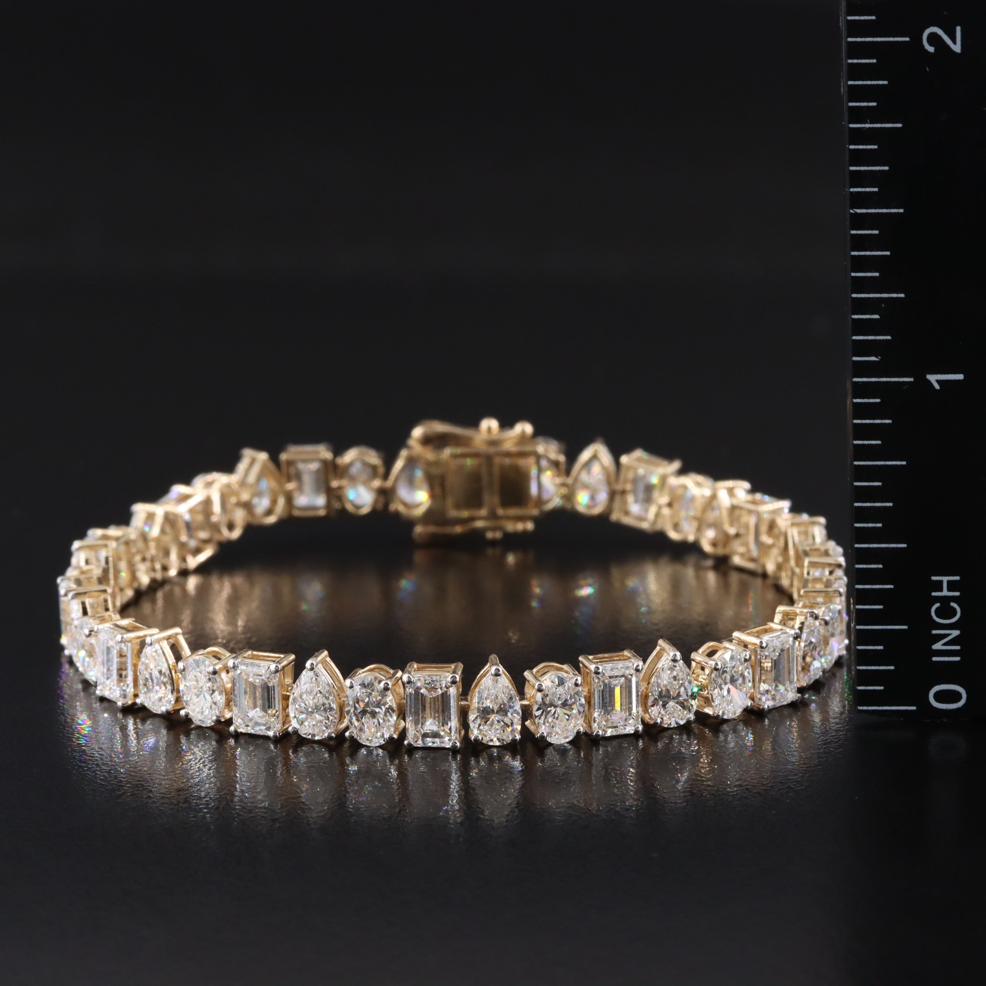 14K 18.44 CTW Lab Grown Diamond Line Bracelet