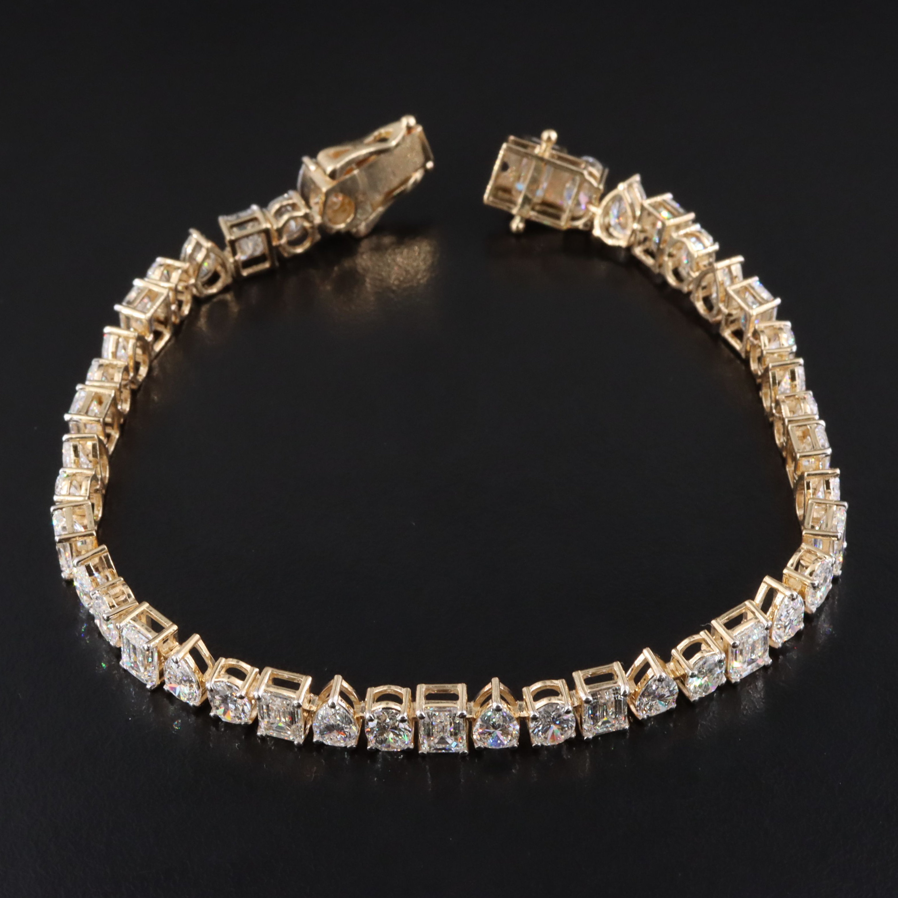 14K 18.44 CTW Lab Grown Diamond Line Bracelet