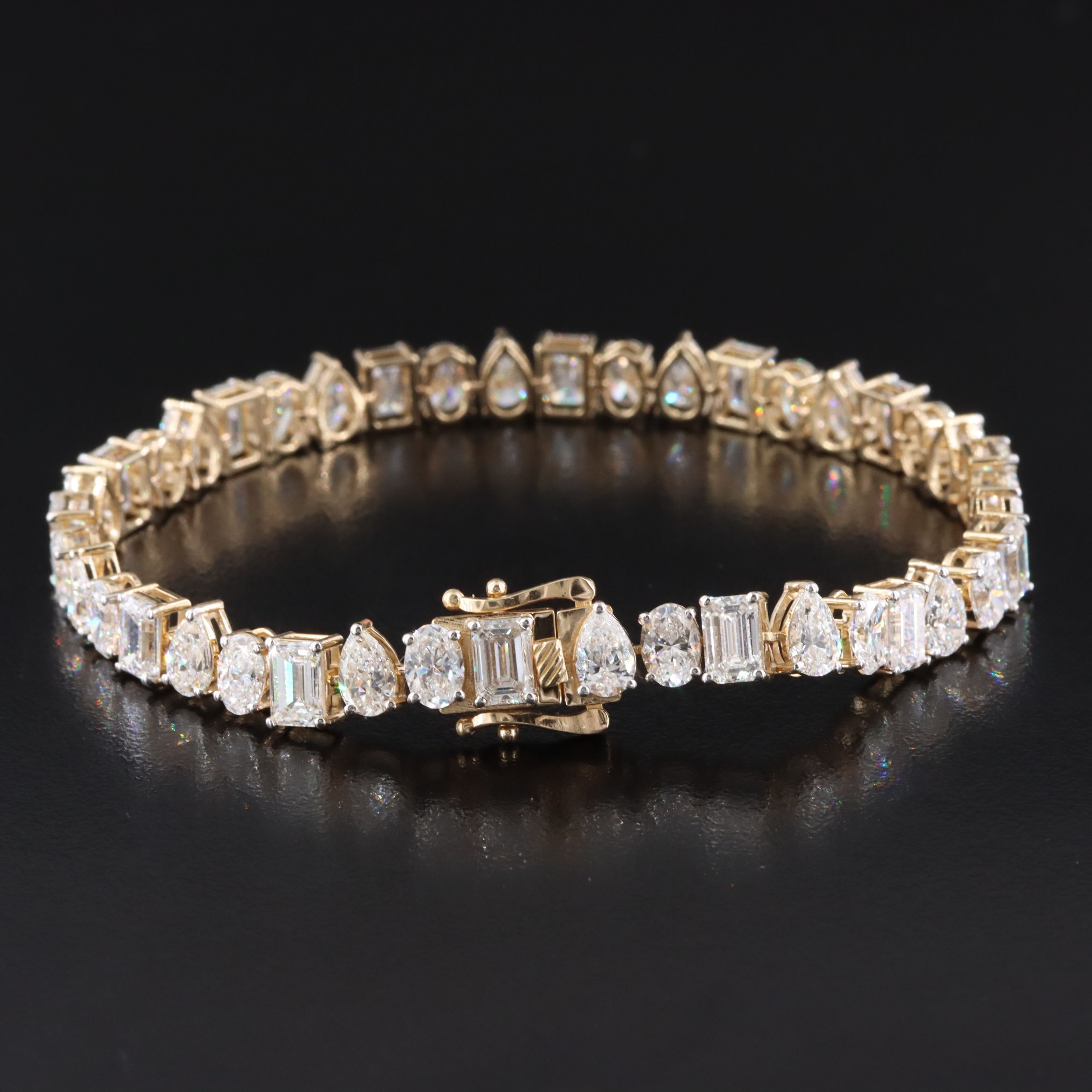 14K 18.44 CTW Lab Grown Diamond Line Bracelet