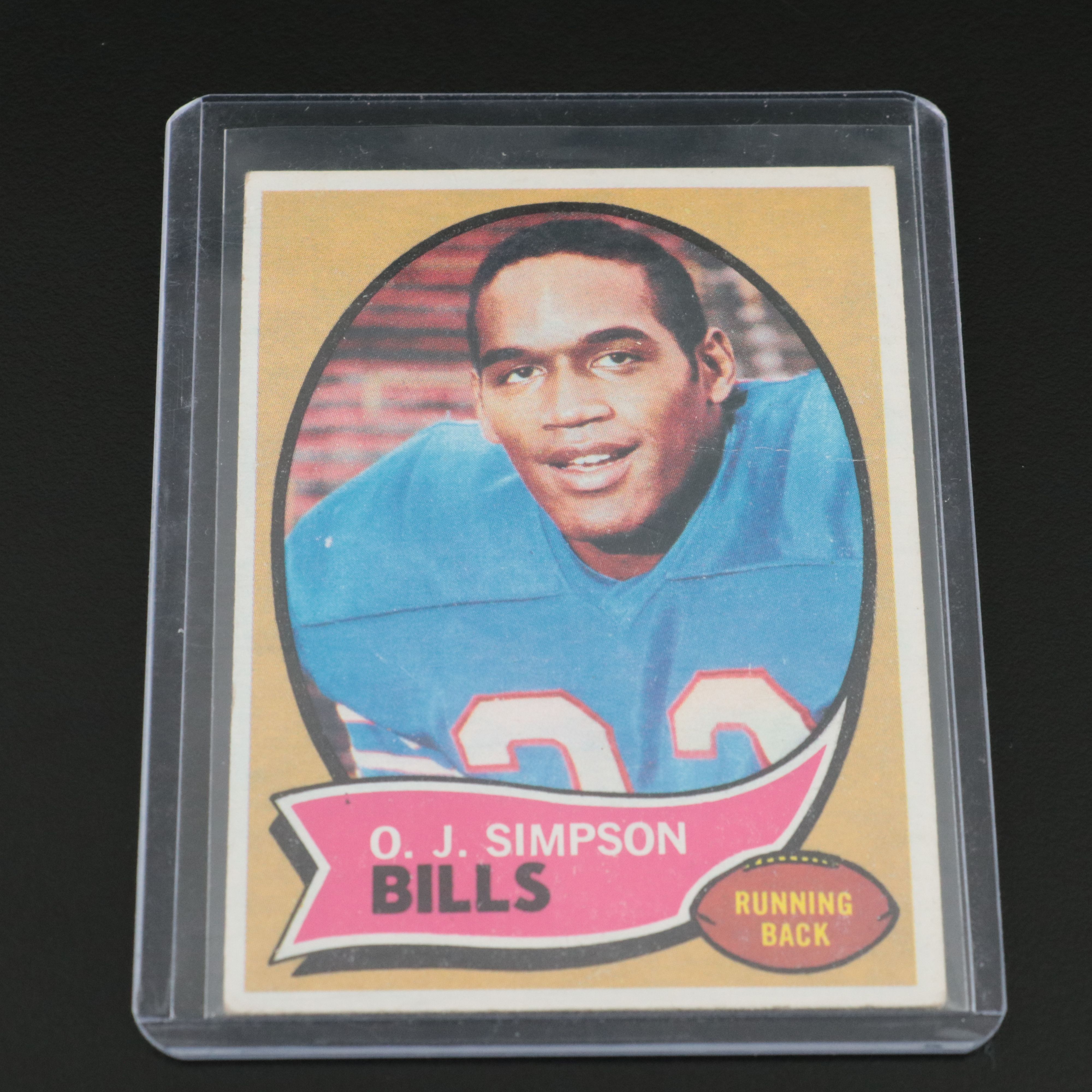 Terry Bradshaw and O.J. Simpson Topps Rookie Football Cards