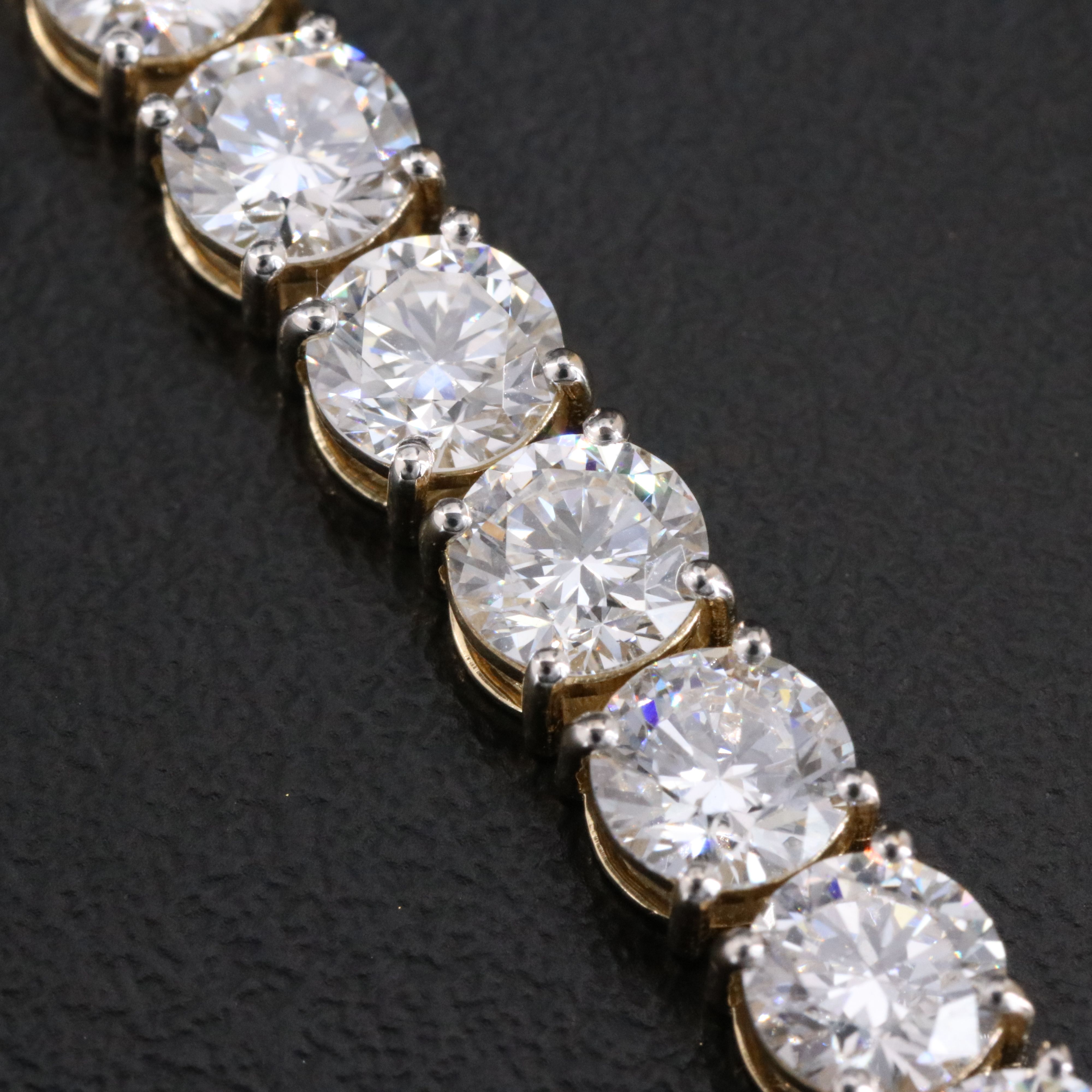 14K 15.70 CTW Lab Grown Diamond Line Bracelet