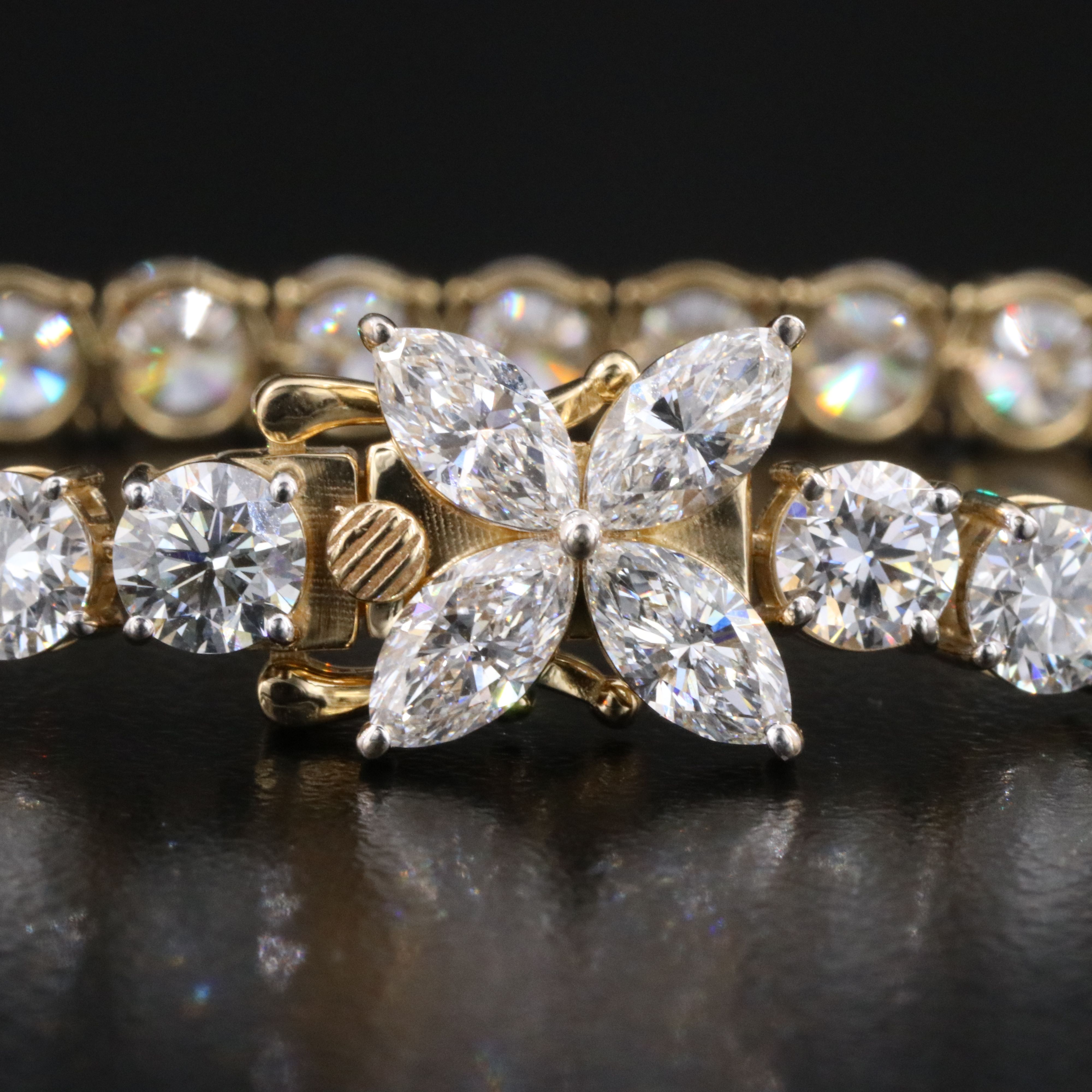 14K 15.70 CTW Lab Grown Diamond Line Bracelet