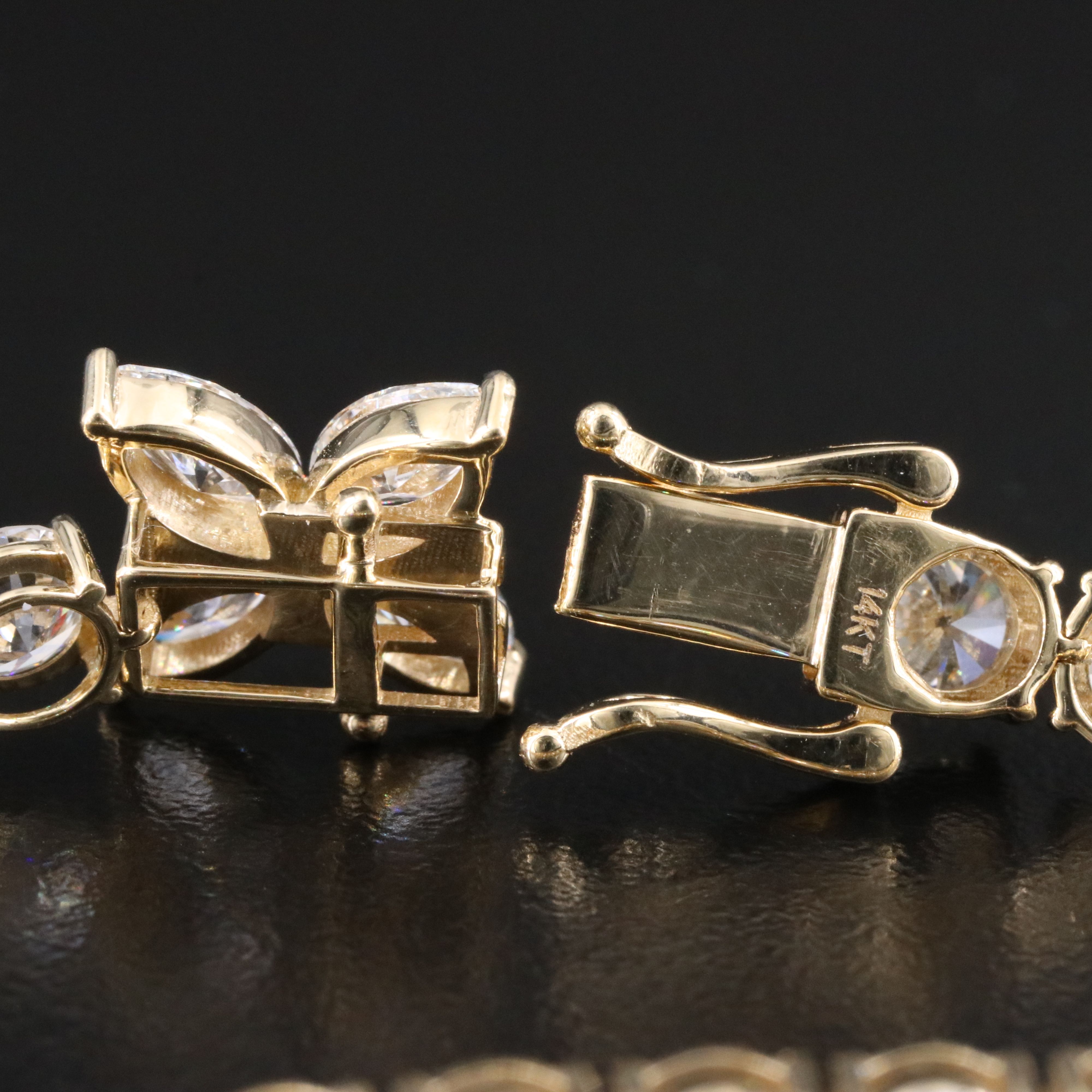 14K 15.70 CTW Lab Grown Diamond Line Bracelet