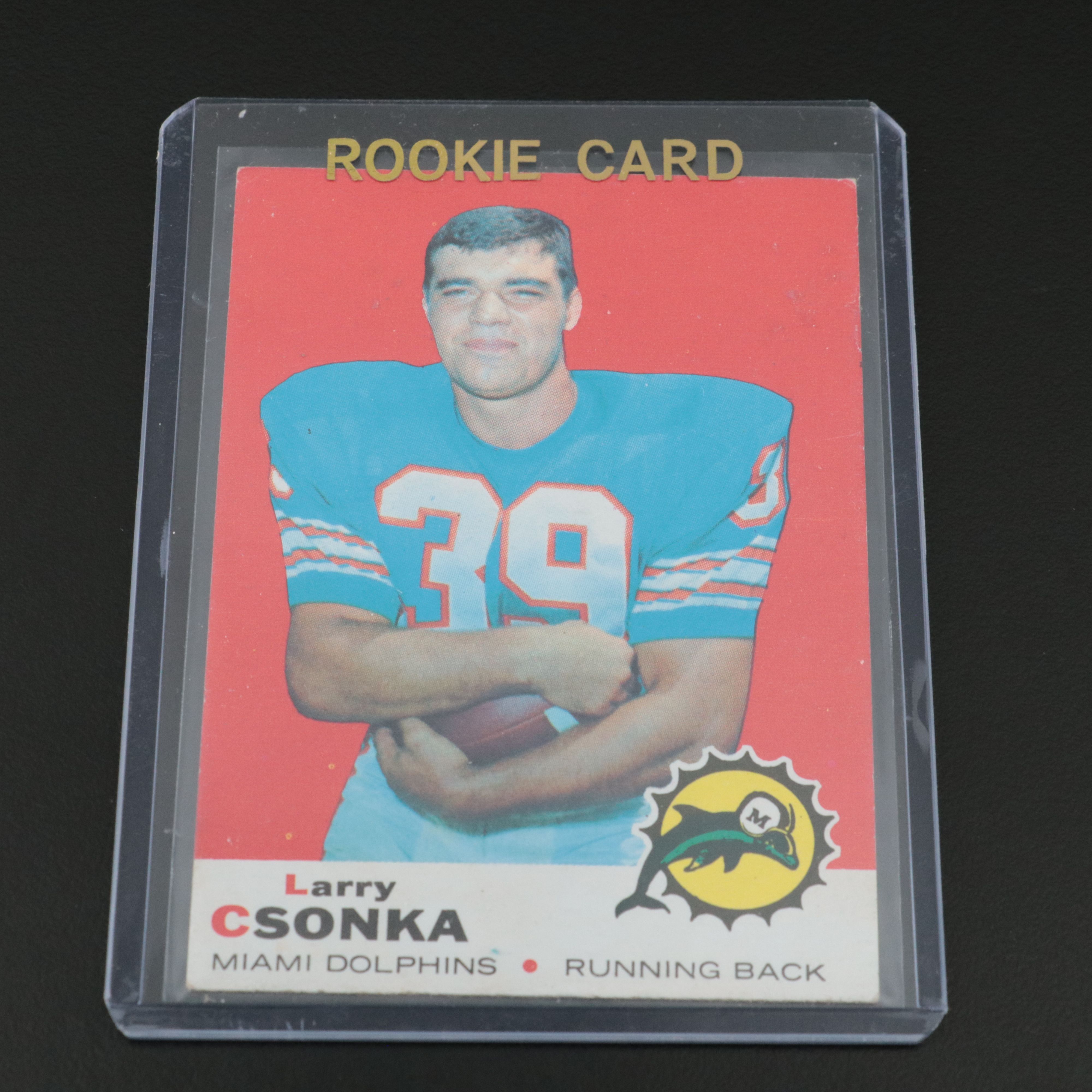 1969 Topps Brian Piccolo and Larry Csonka Rookie Football Cards