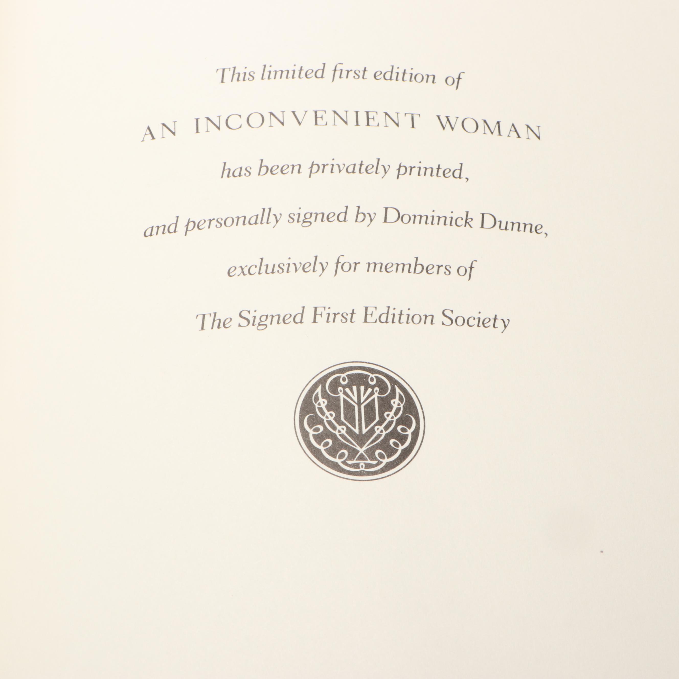 Signed First Edition "A Dangerous Woman" by Mary McGarry Morris and More