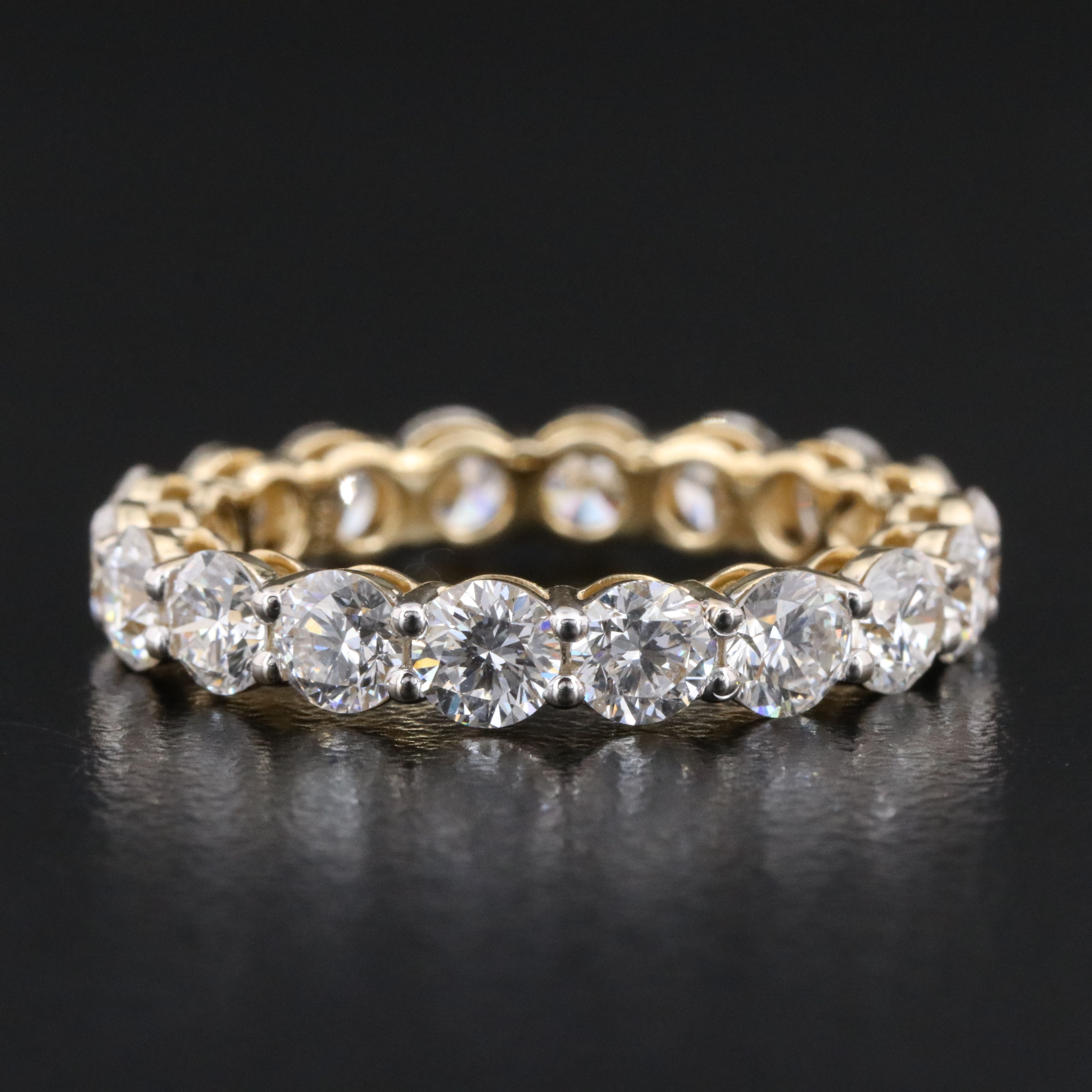14K 3.33 CTW Lab Grown Diamond Eternity Band
