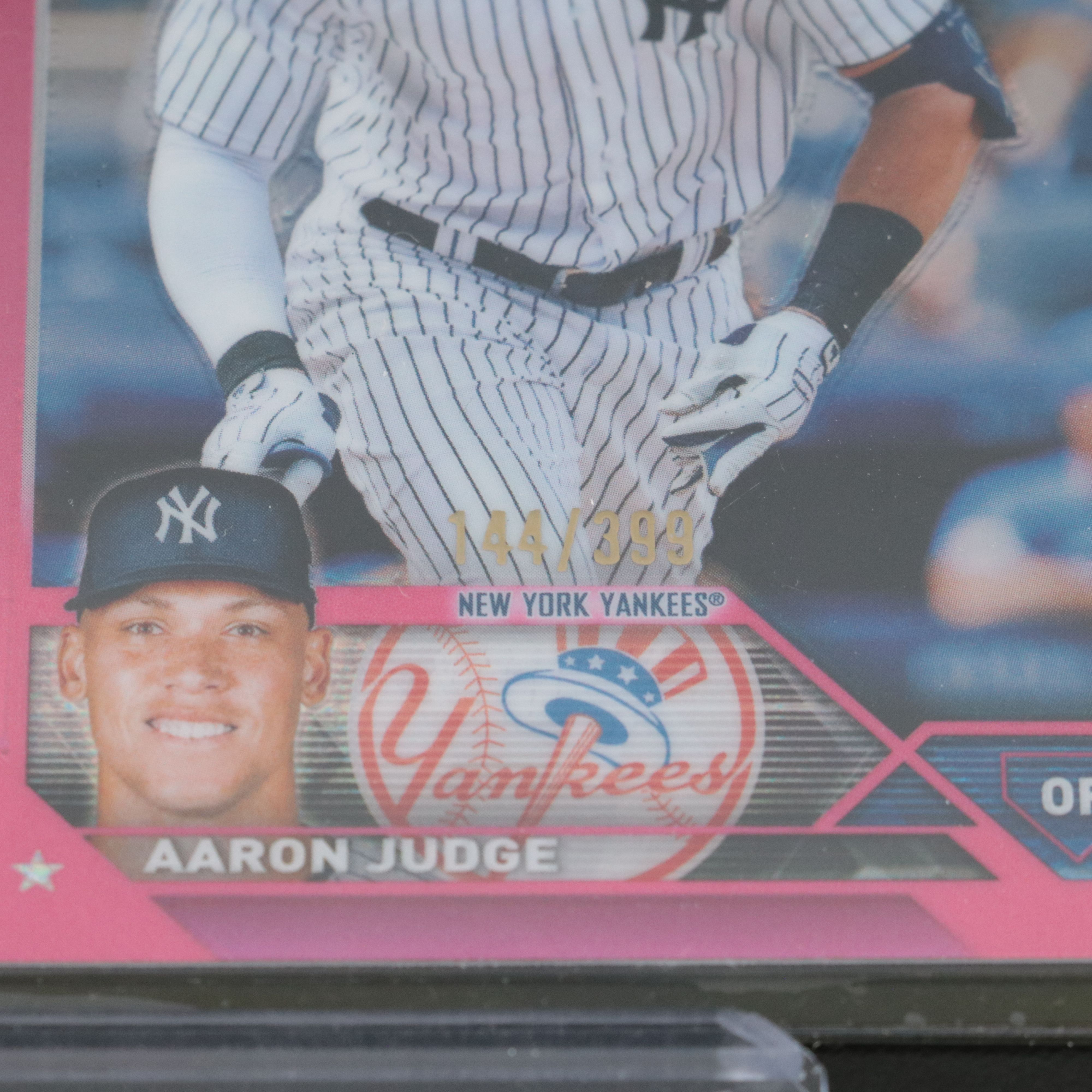 Mike Trout and Aaron Judge Baseball Cards with Relic, Serial Numbered, and More