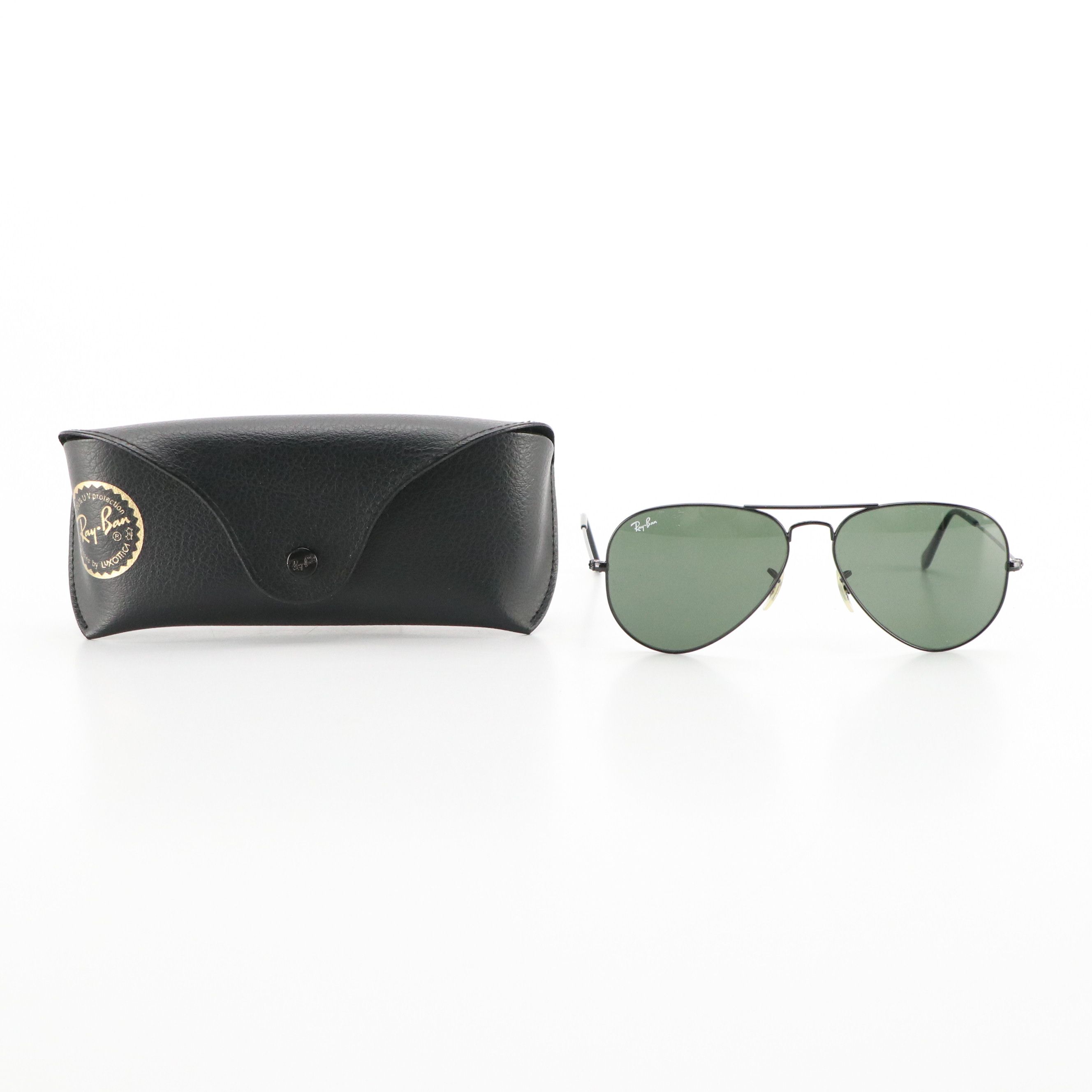 Ray-Ban RB3025 Large Metal Aviator Sunglasses with Case