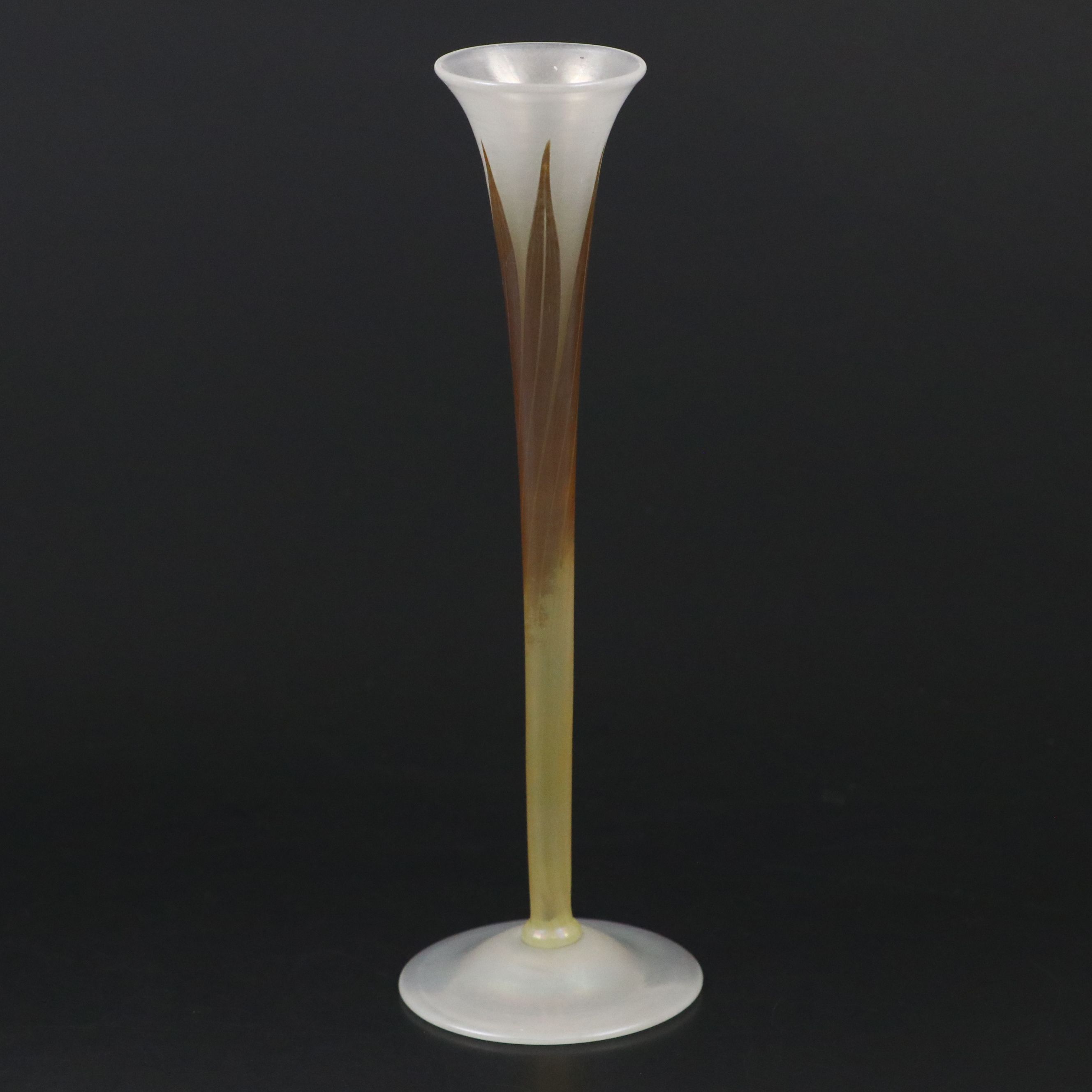 Louis Comfort Tiffany Favrile Pulled Feather Vase