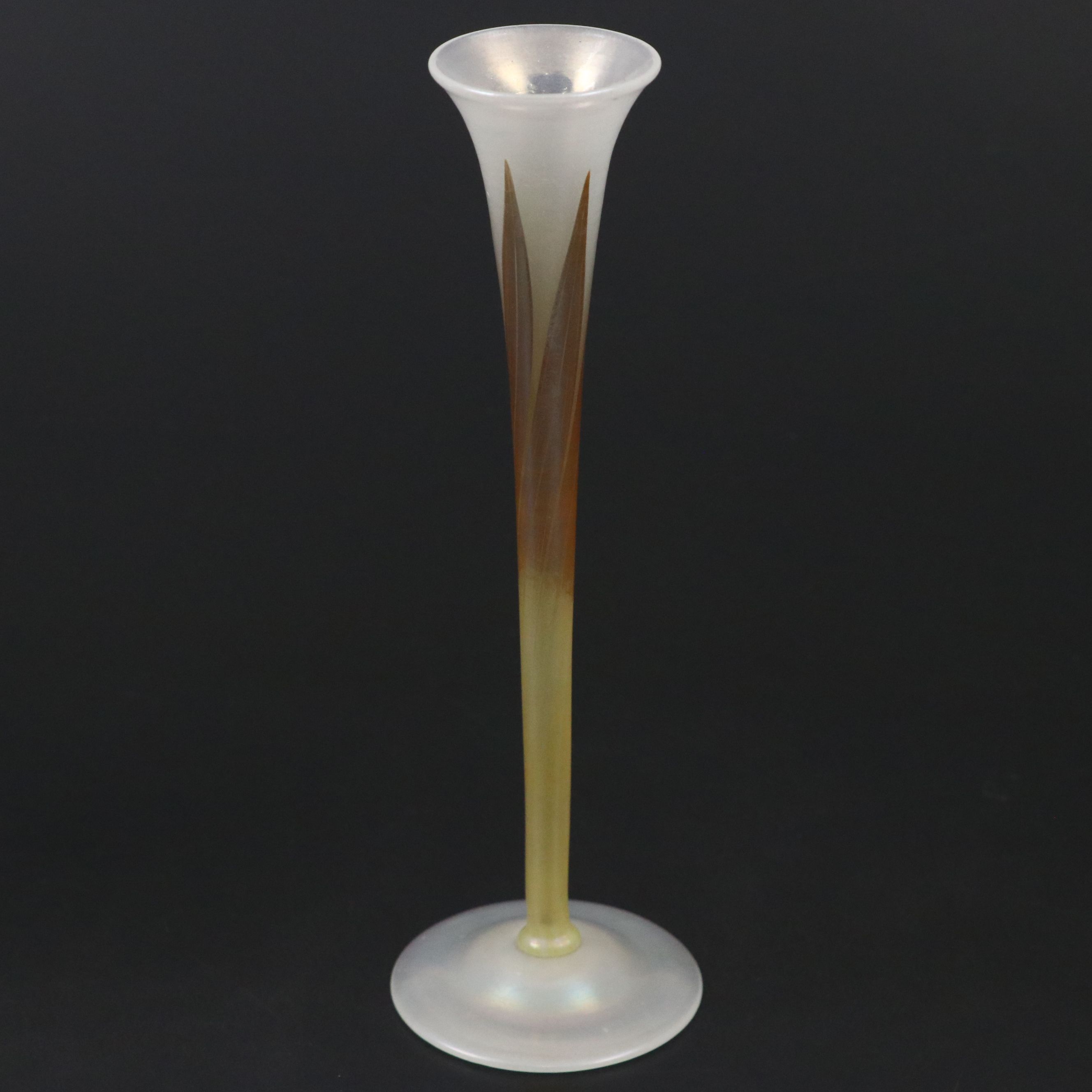 Louis Comfort Tiffany Favrile Pulled Feather Vase