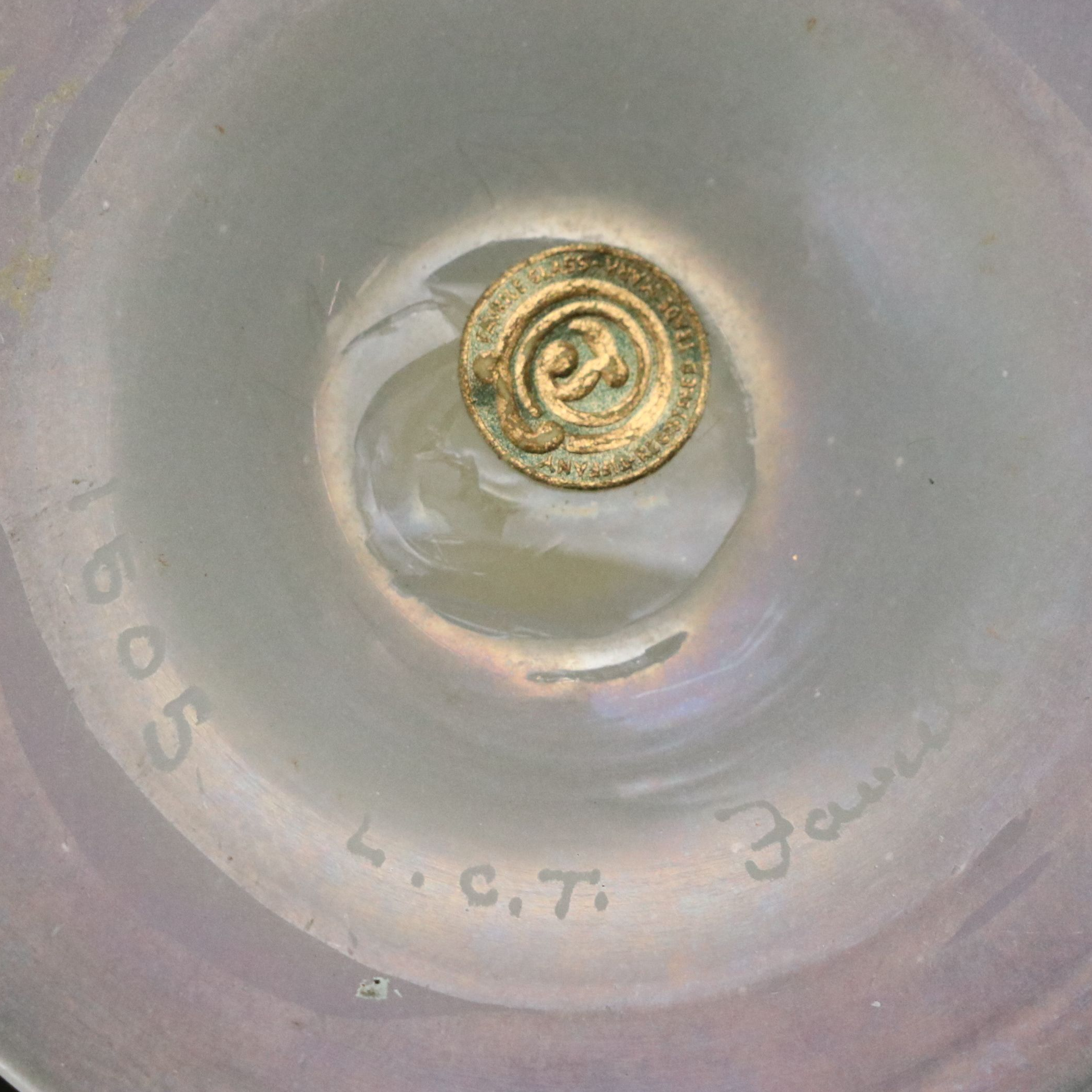 Louis Comfort Tiffany Favrile Pulled Feather Vase