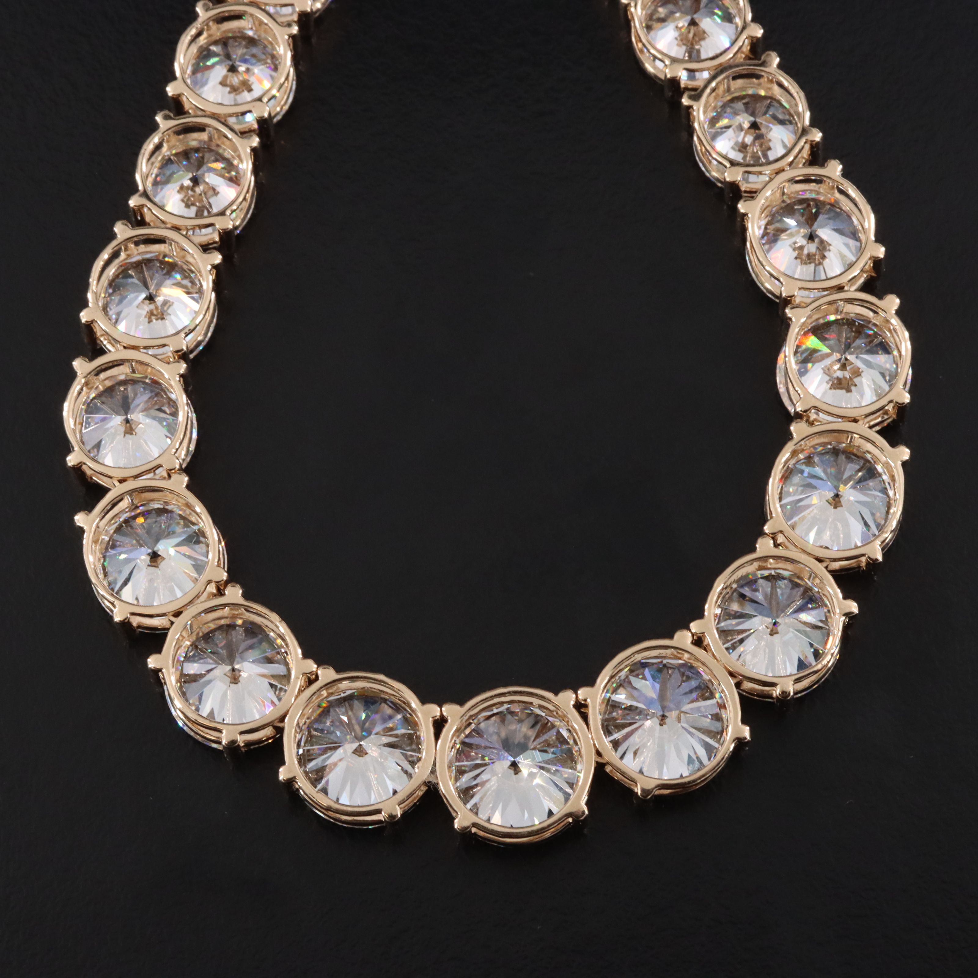 14K 108.25 CTW Lab Grown Diamond Riviéra Necklace w/ IGI Reports