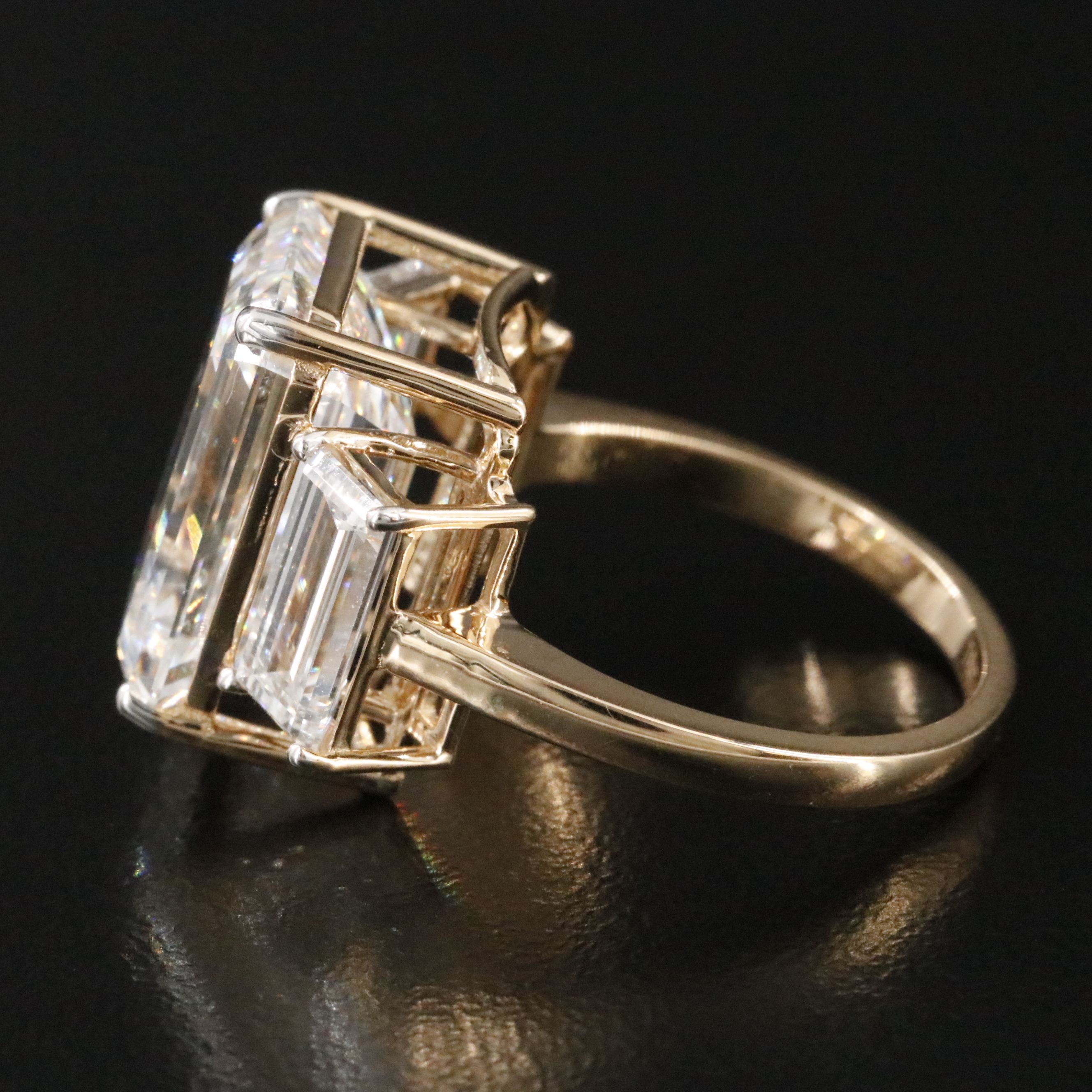 18K 10.77 CTW Lab Grown Diamond Ring with IGI Report