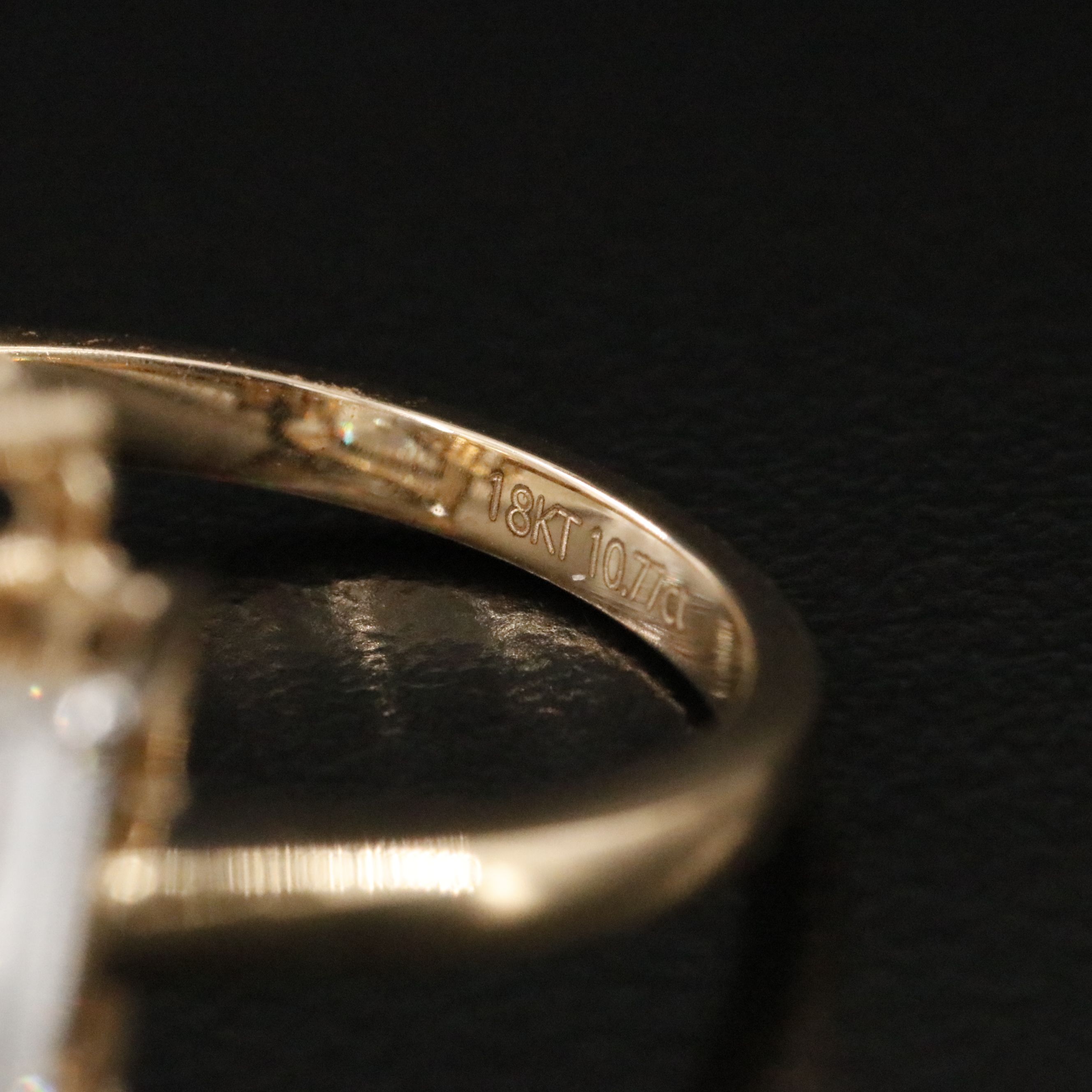 18K 10.77 CTW Lab Grown Diamond Ring with IGI Report