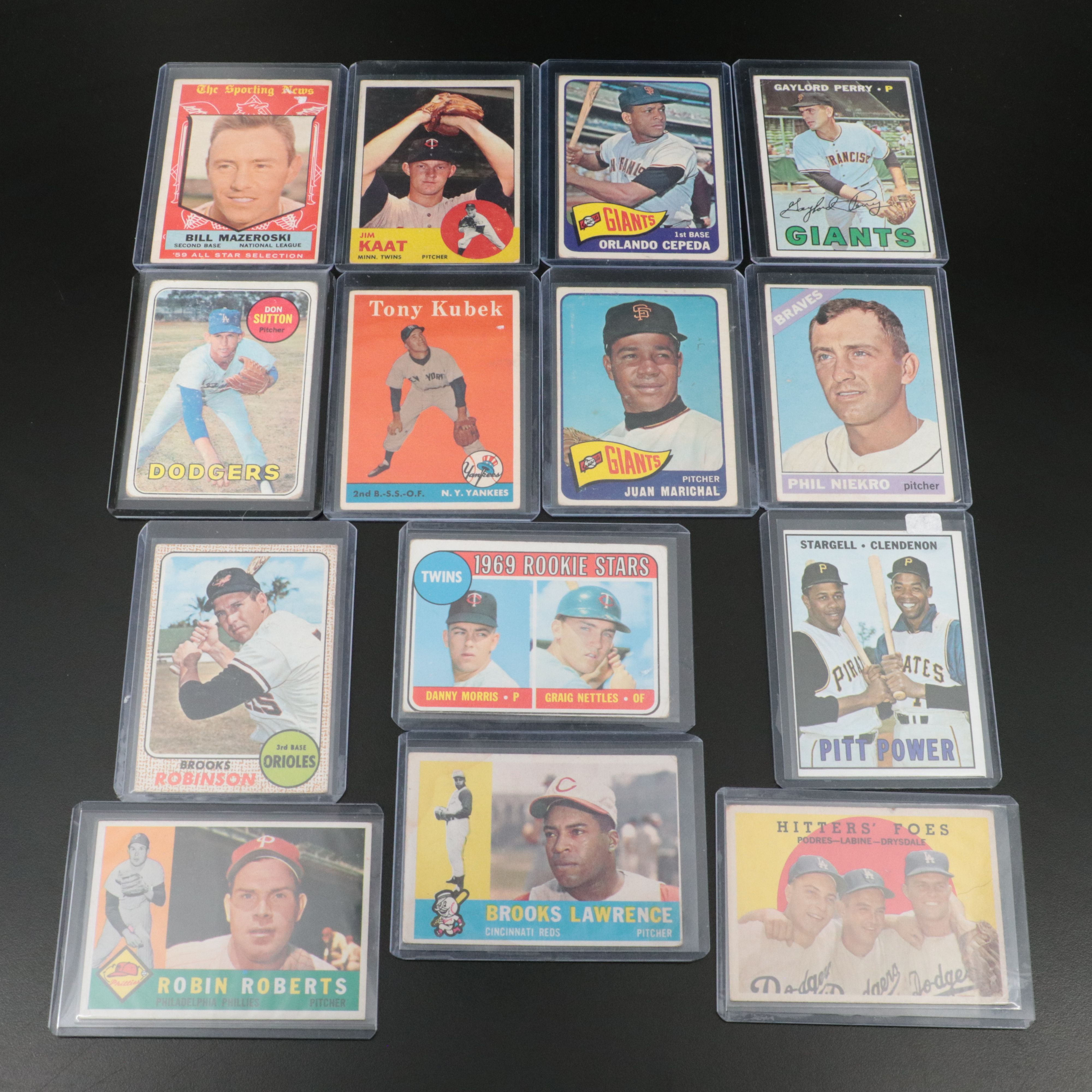 Topps Baseball Cards Featuring Brooks Robinson, Willie Stargell, and More