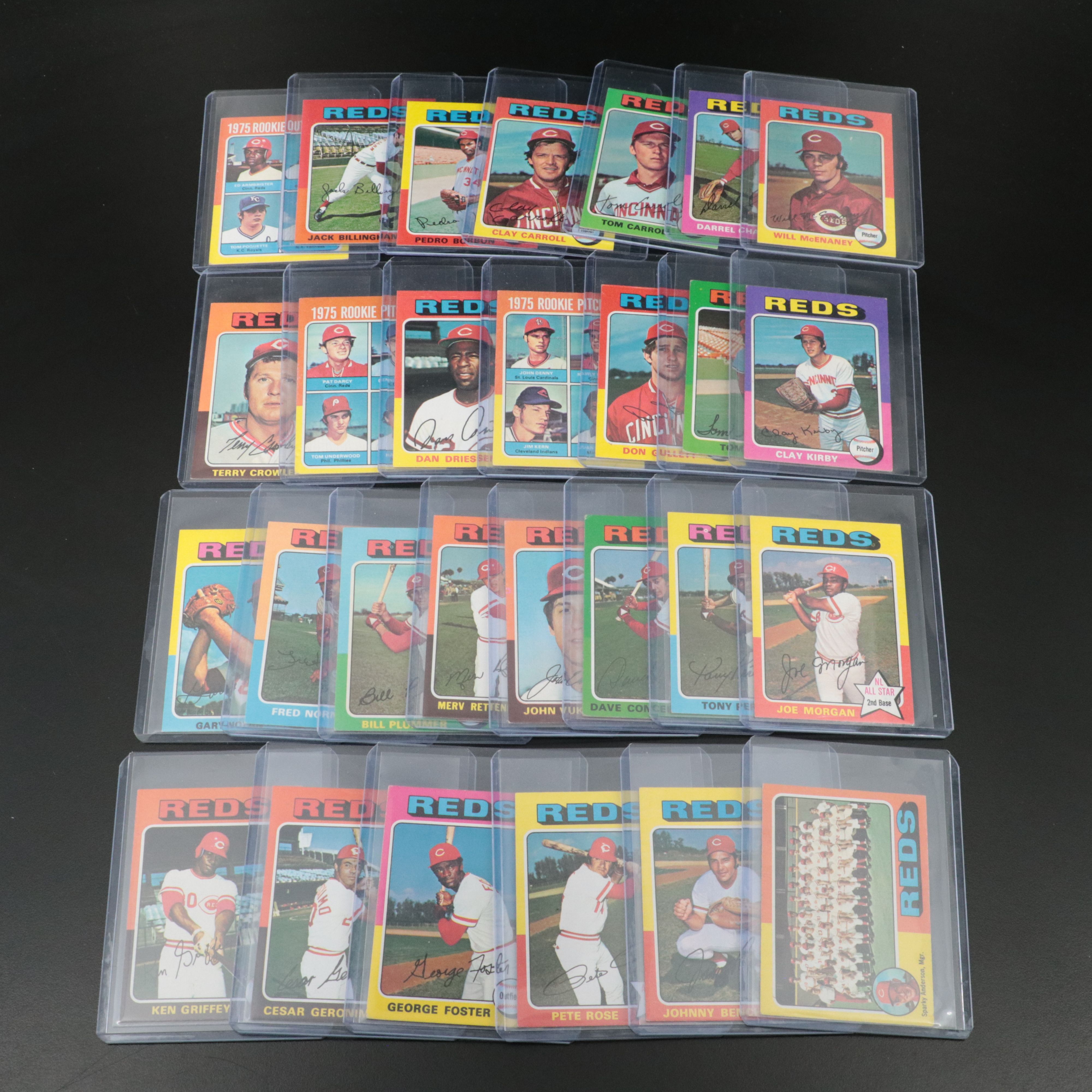 1975 Topps Cincinnati Reds Baseball Card Set, Big Red Machine