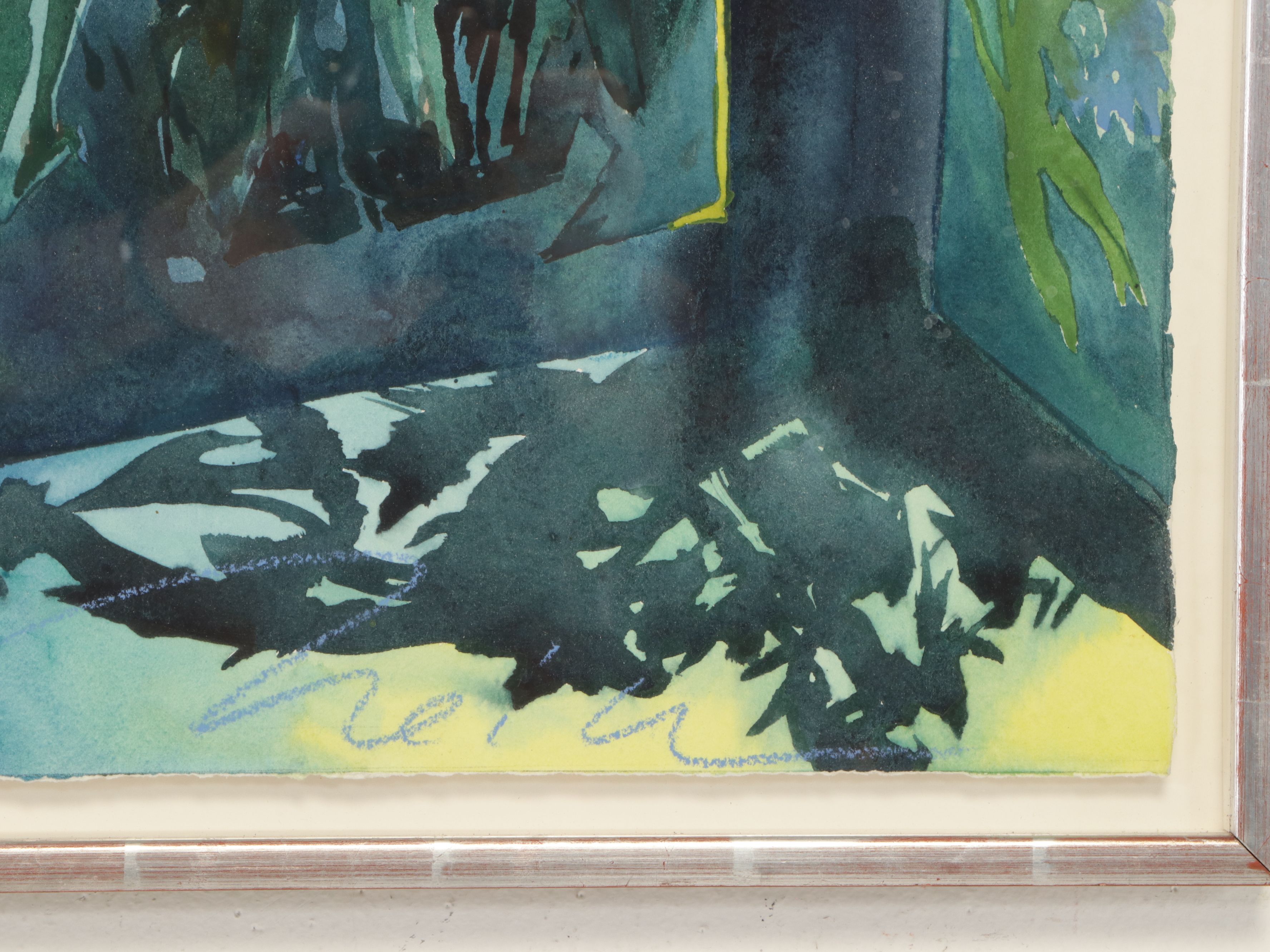 Tropical Foliage Watercolor Painting