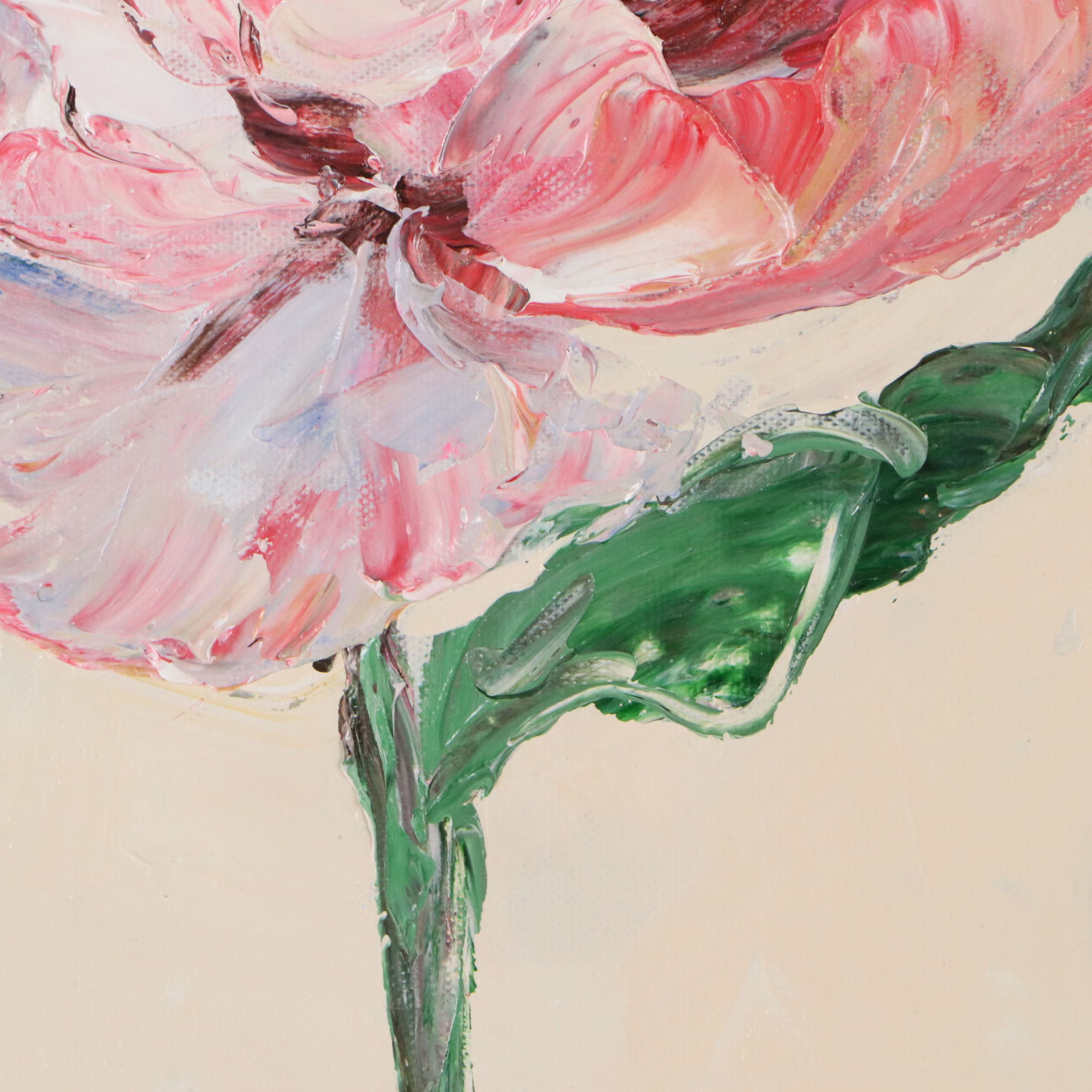 Ping Abstract Floral Landscape Oil Painting, 21st Century