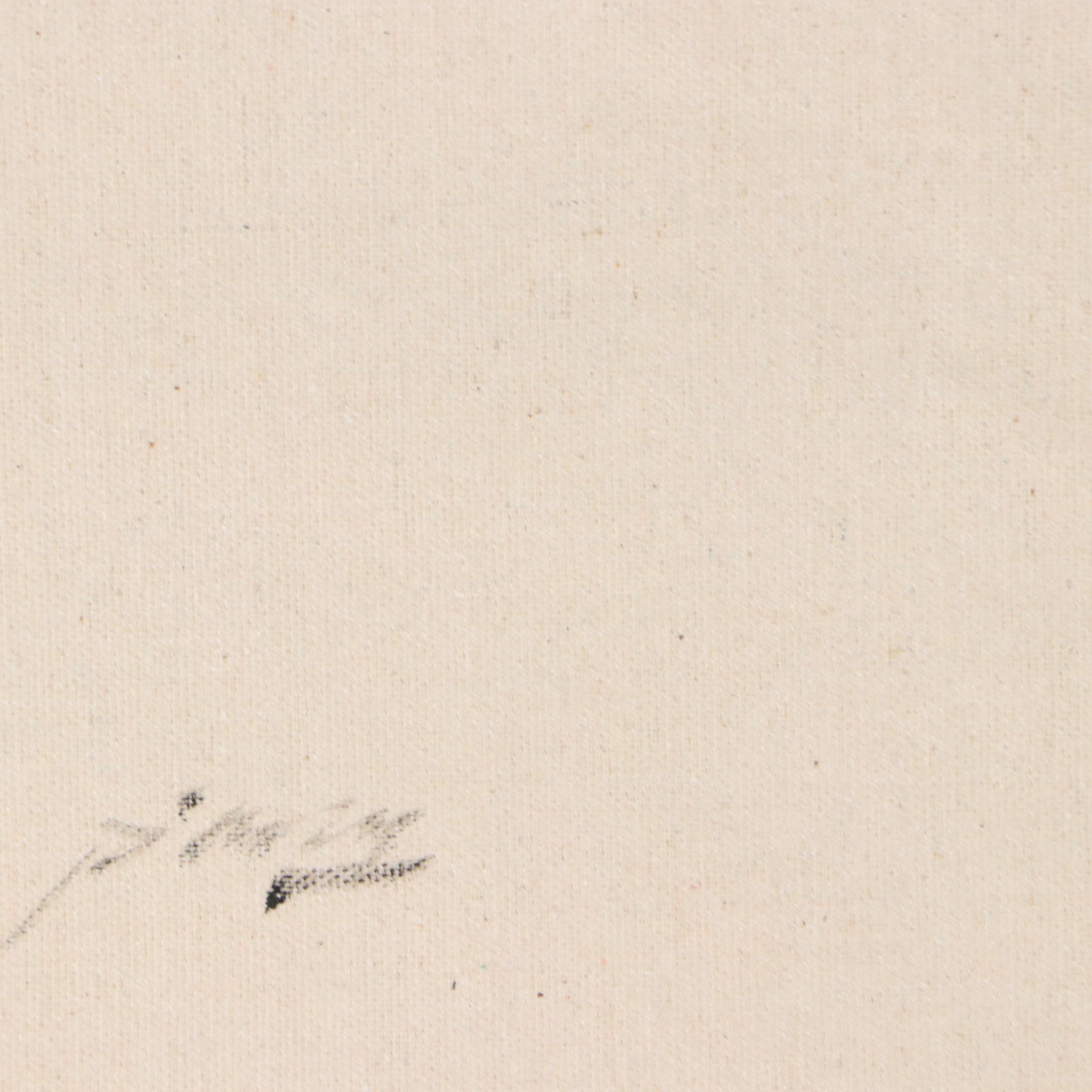 Ping Abstract Floral Landscape Oil Painting, 21st Century