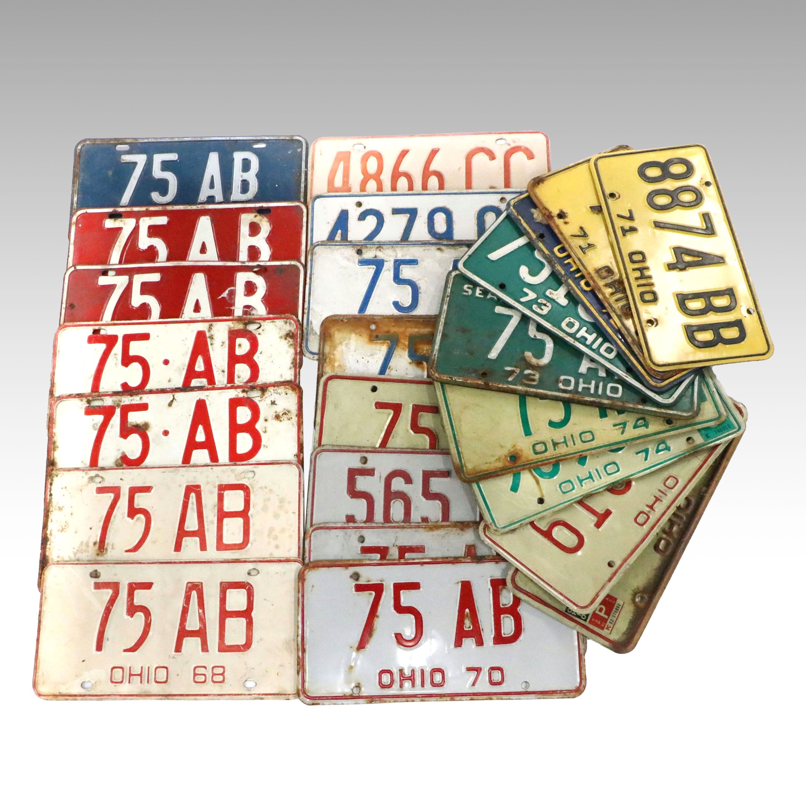 Ohio Automotive License Plates, 1965-1977
