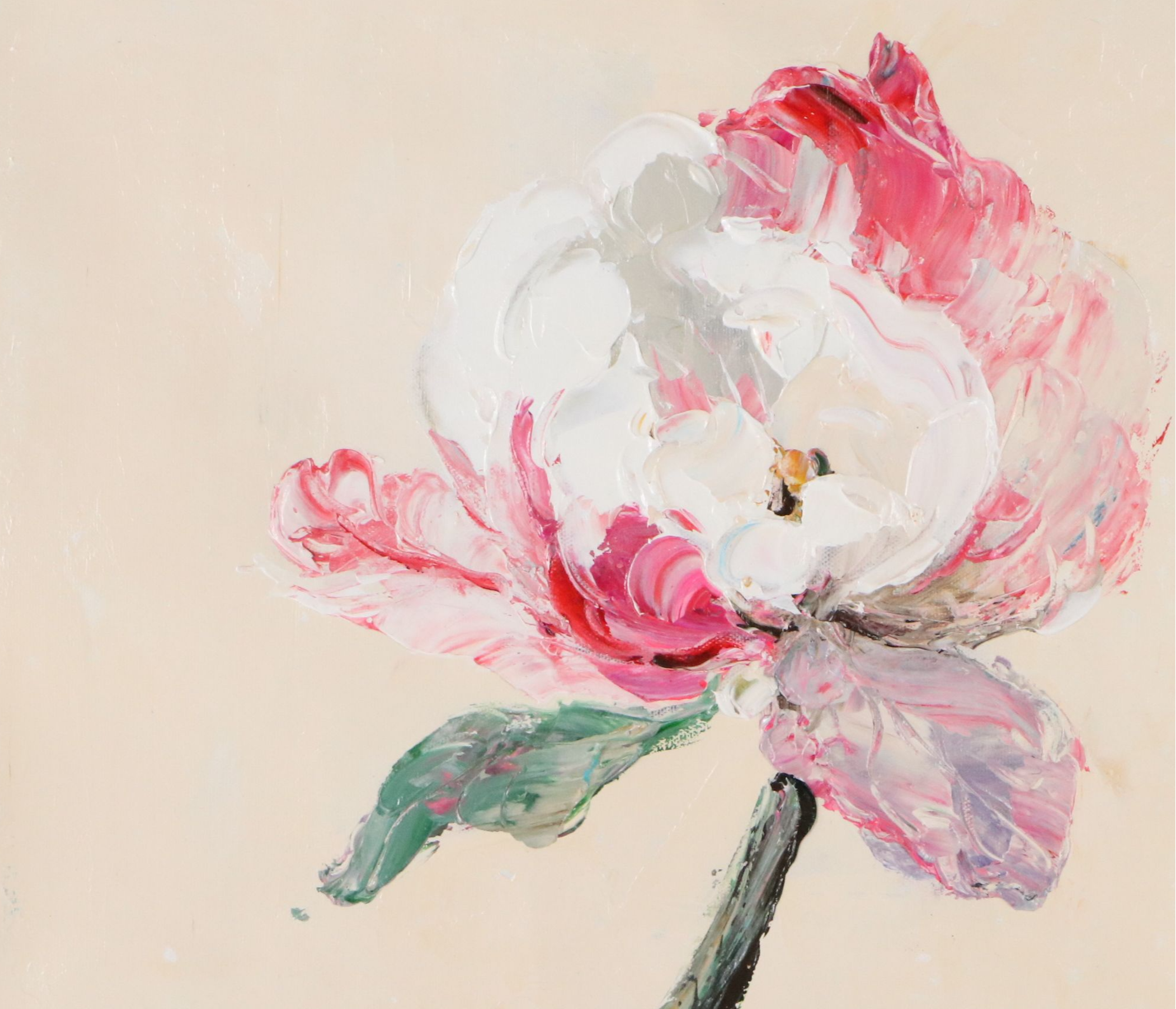 Ping Abstract Floral Landscape Oil Painting, 21st Century