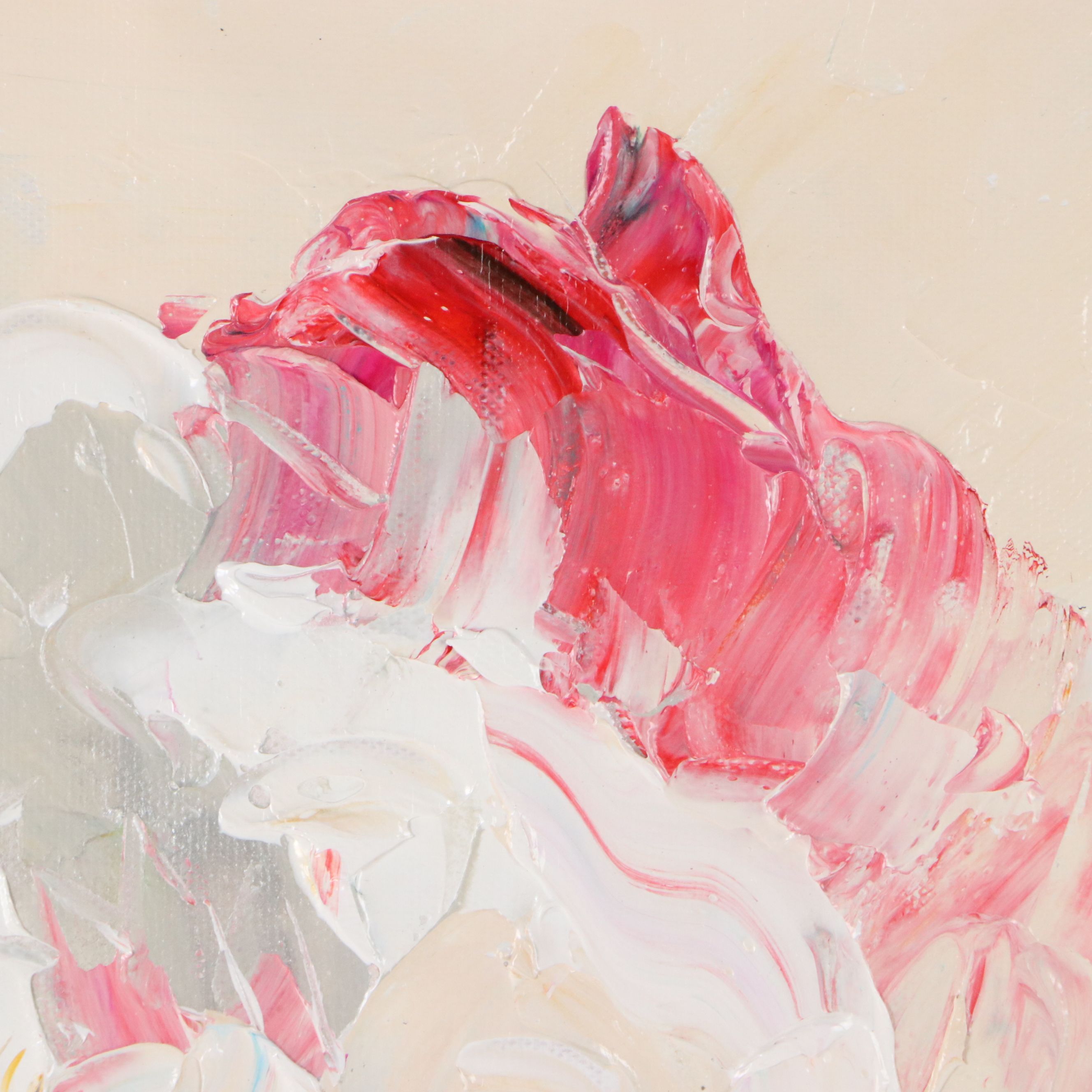 Ping Abstract Floral Landscape Oil Painting, 21st Century