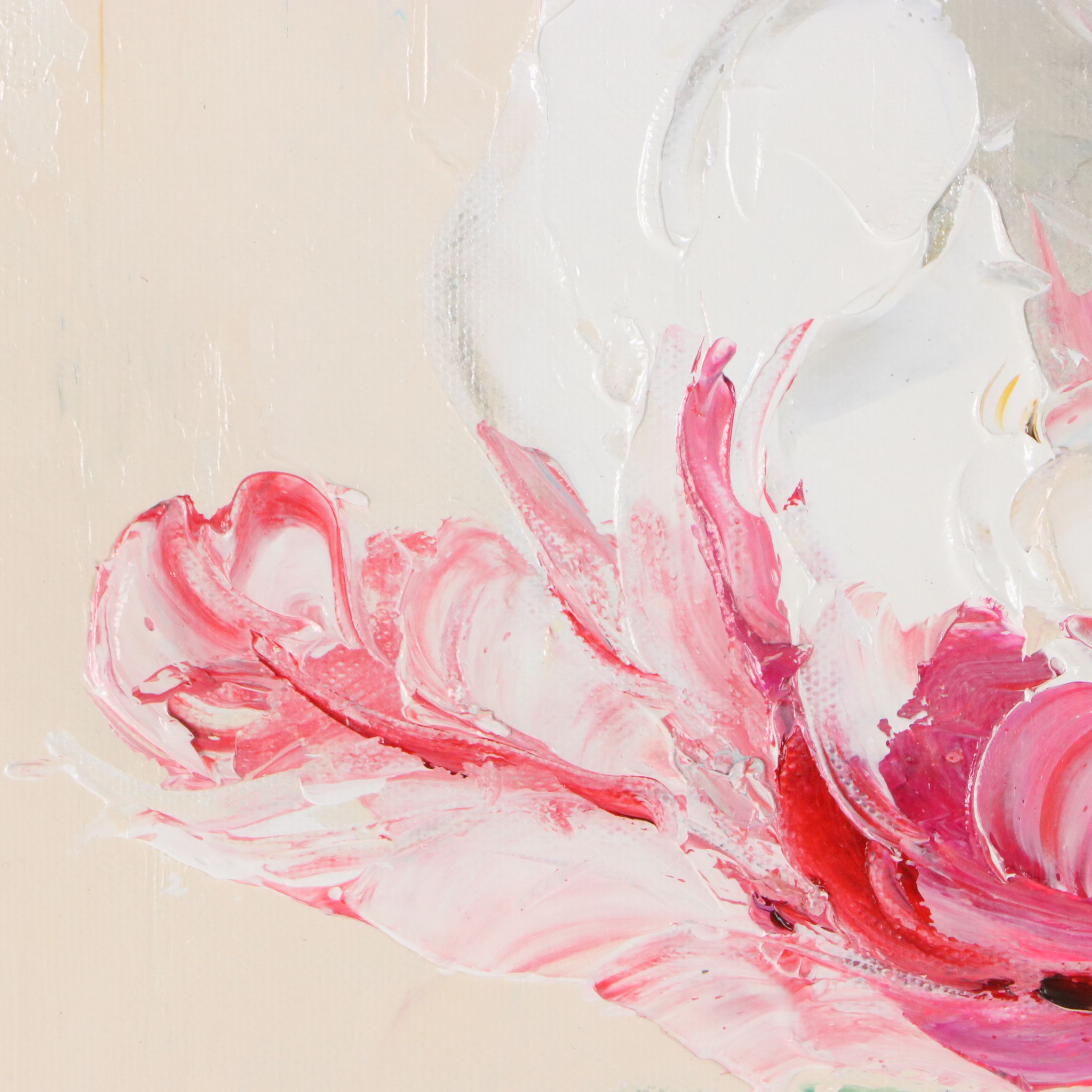 Ping Abstract Floral Landscape Oil Painting, 21st Century