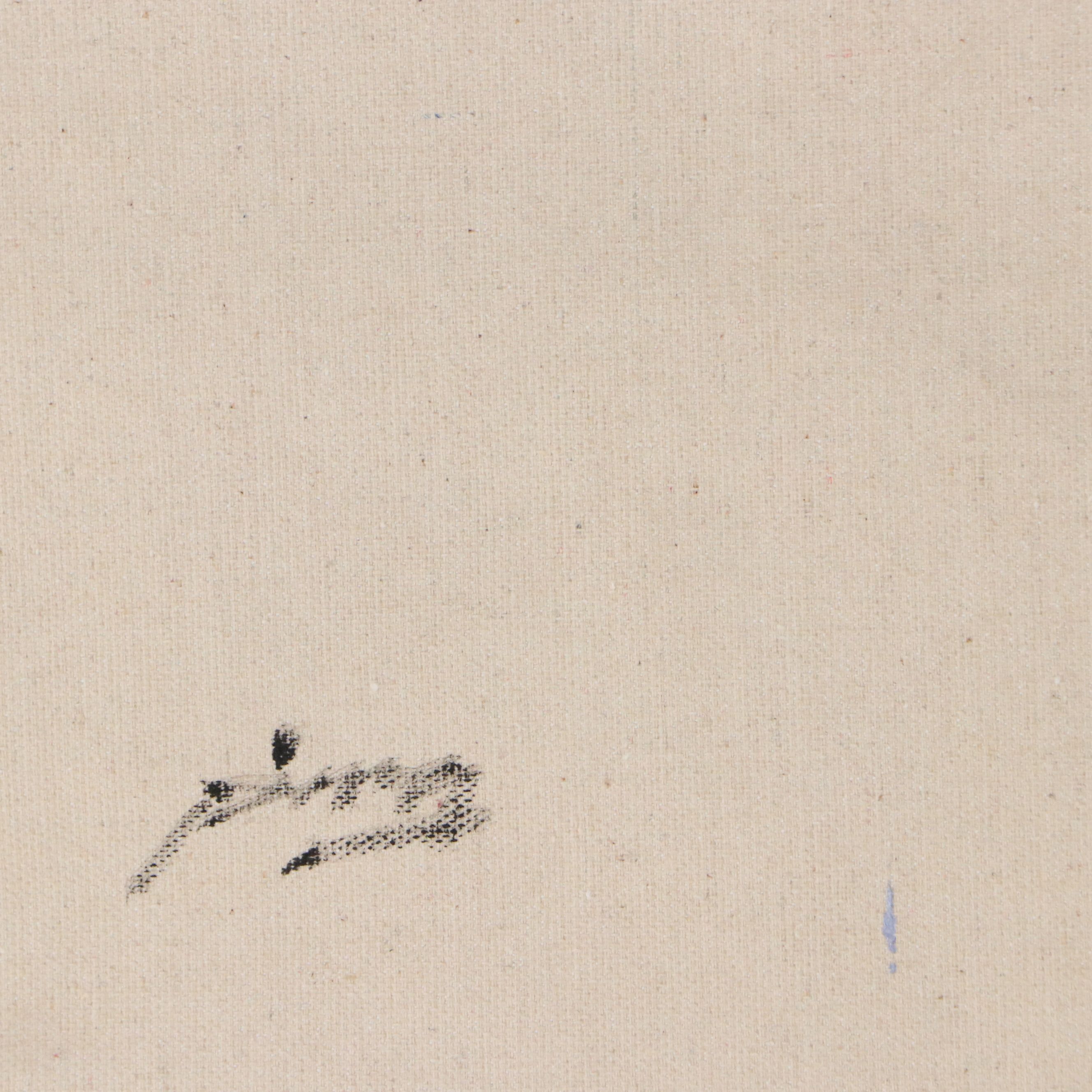 Ping Abstract Floral Landscape Oil Painting, 21st Century